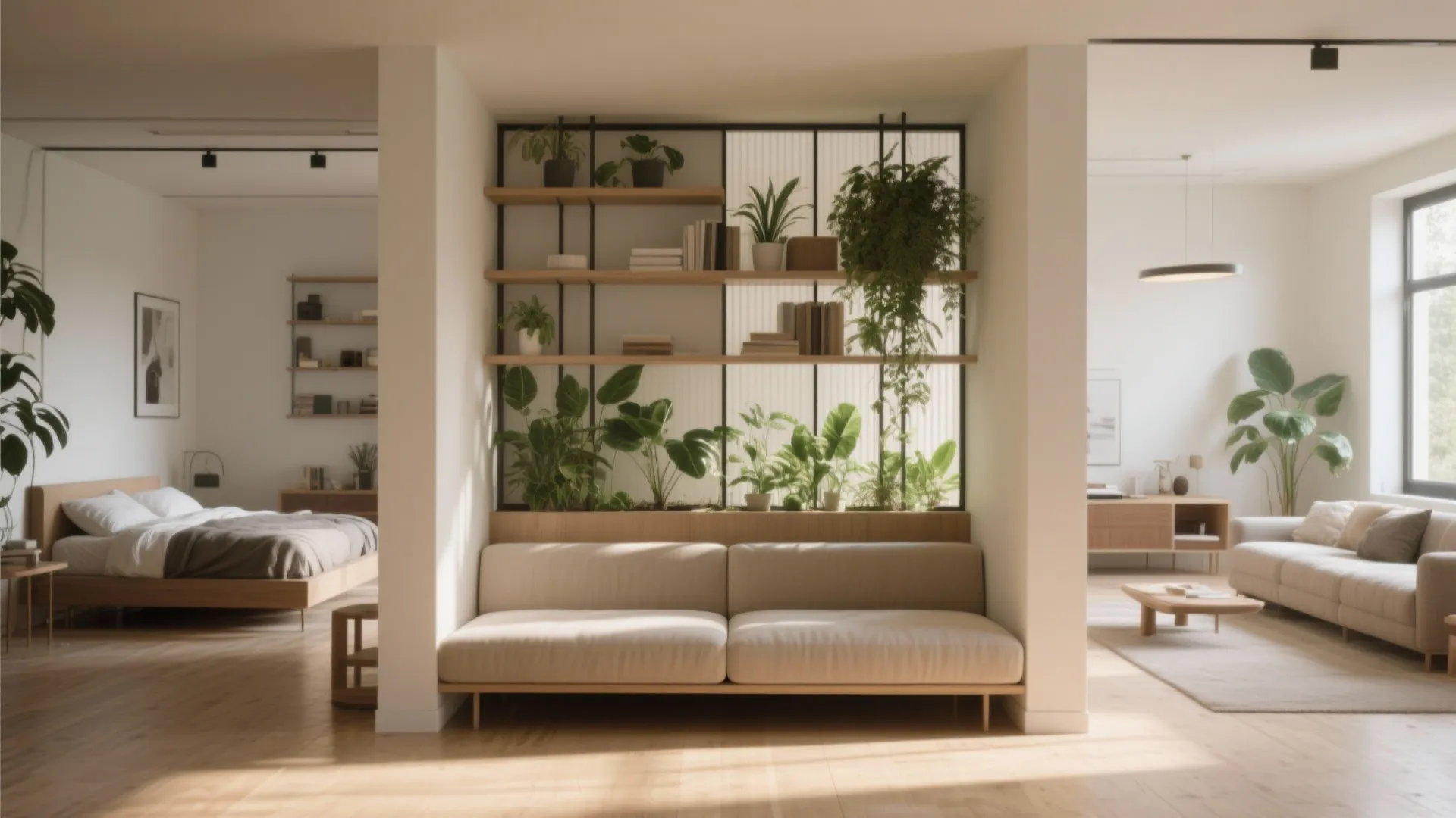 5. Daybed as a room divider or stage