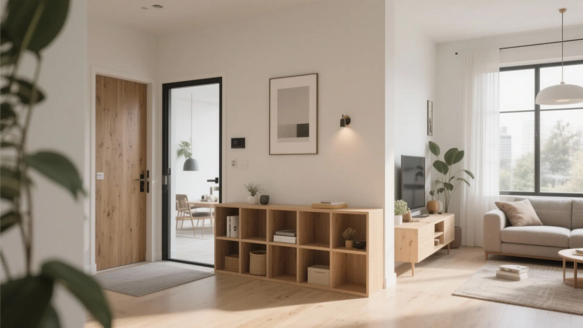 Compact Divider with Built-In Storage