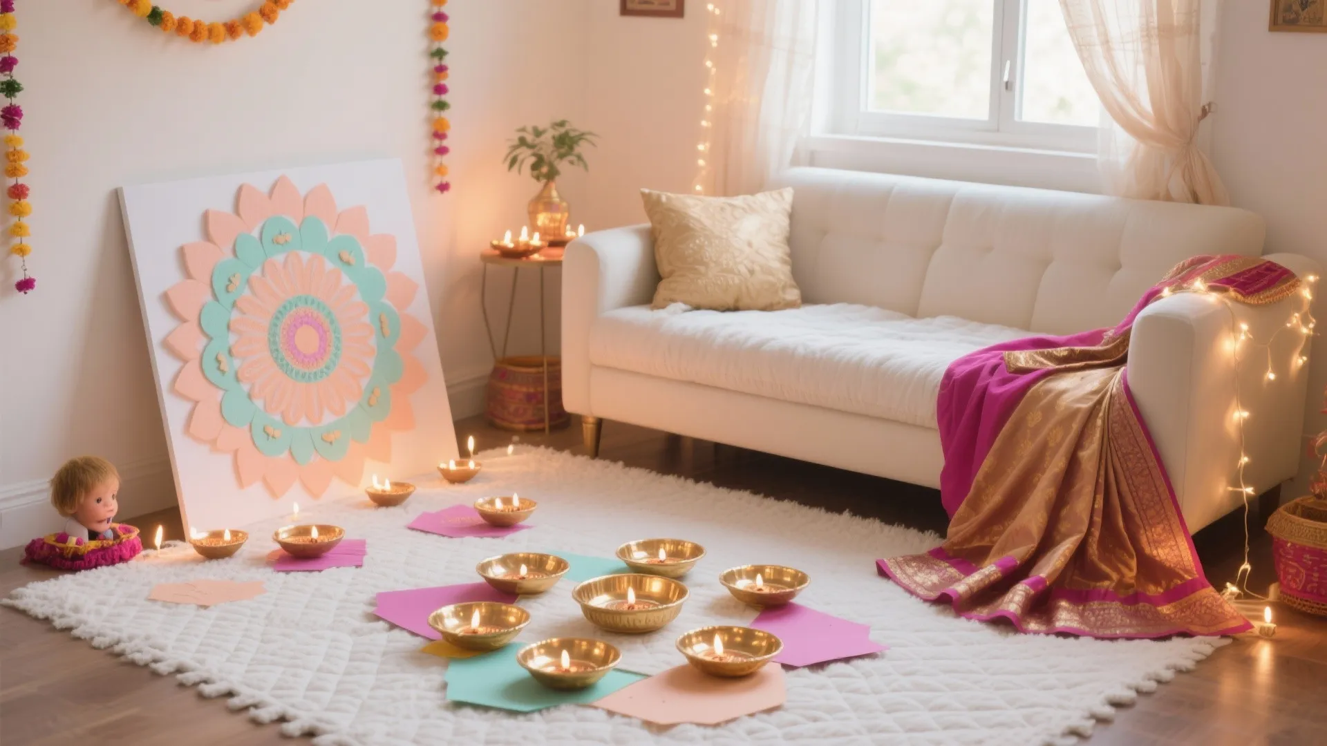 5 Diwali Baby Photoshoot Ideas at Home for Girls: Space-savvy, safe, and oh-so-festive setups you can DIY without turning your living room into a studio