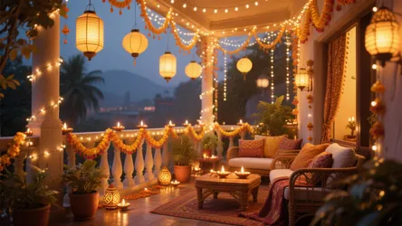 5 Diwali Lighting Ideas for Balcony
