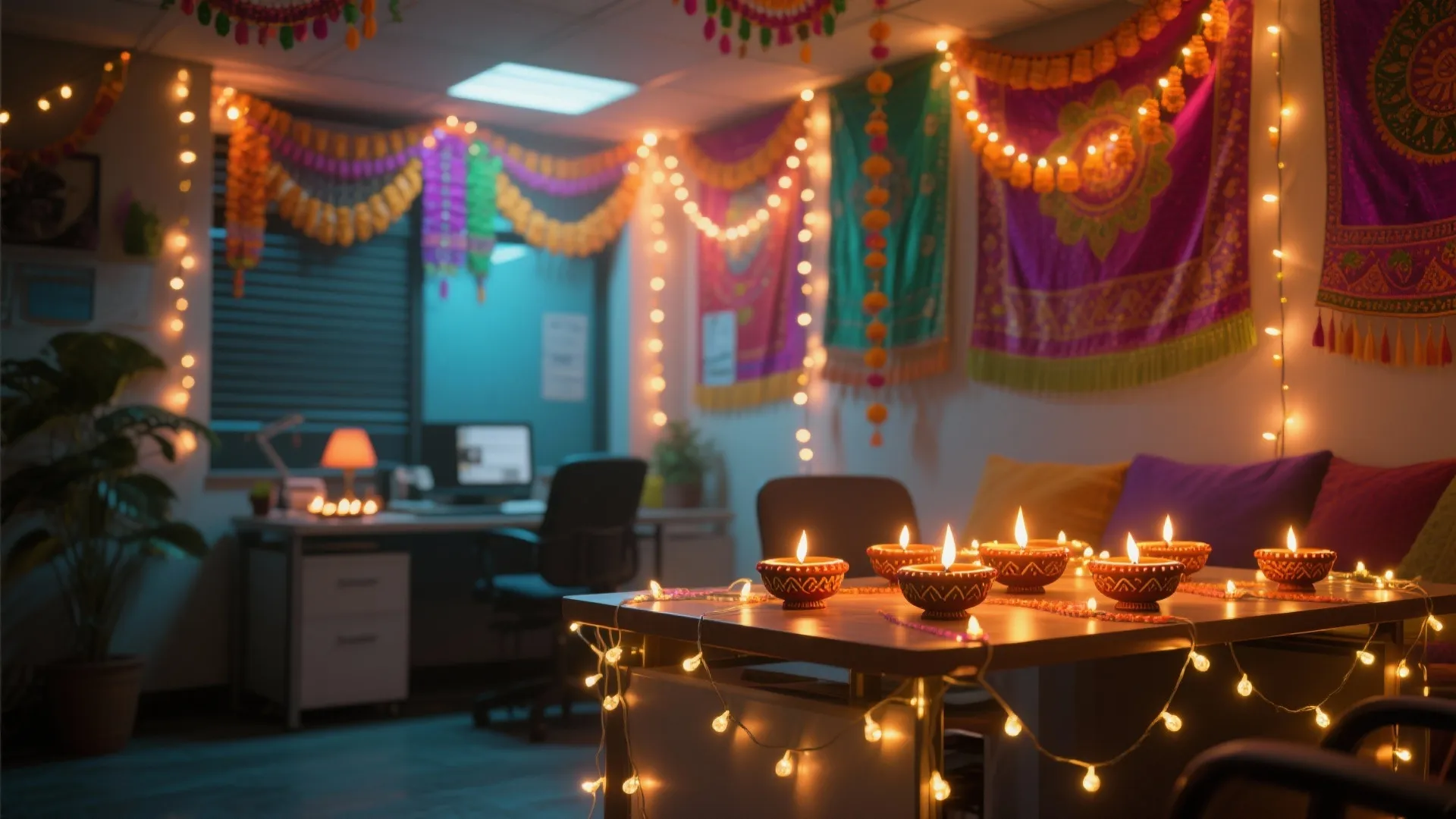 3. Festive Light Corners