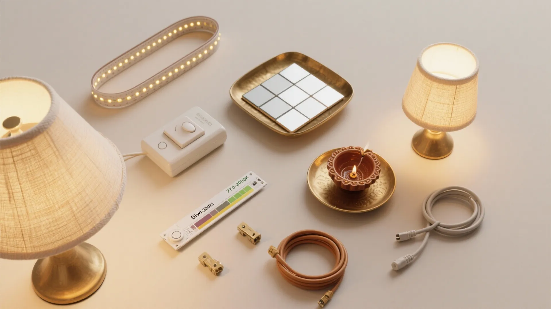 Layered warm LED ambience