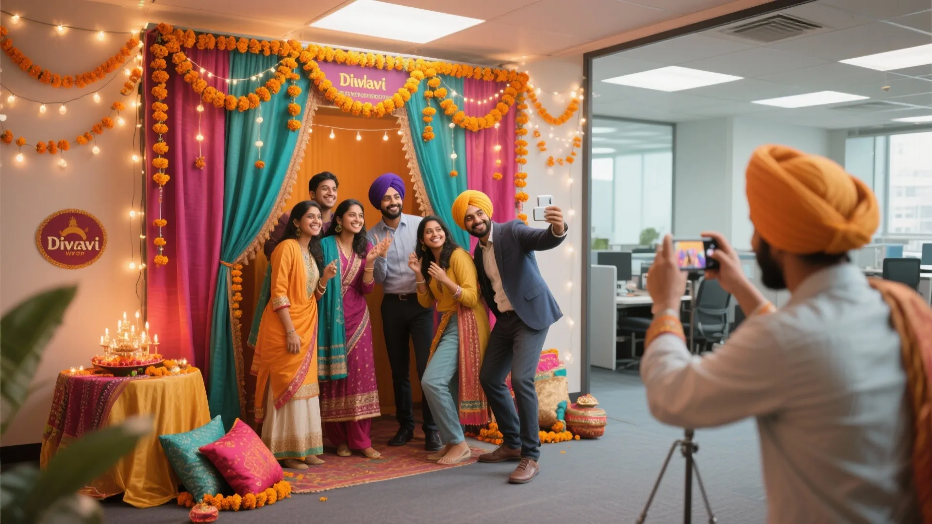 4. Diy Diwali Photo Booth