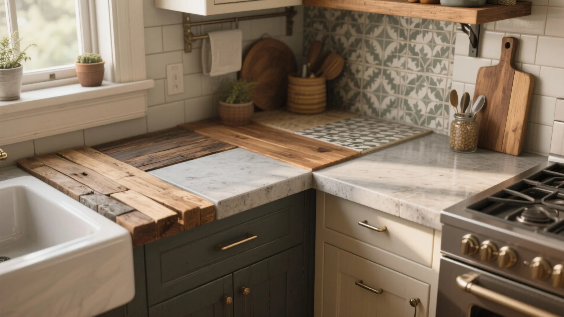 DIY Kitchen Countertops Ideas — 5 Creative Solutions: Practical, budget-friendly DIY kitchen countertop ideas I’ve used in tiny kitchens and rental makeovers