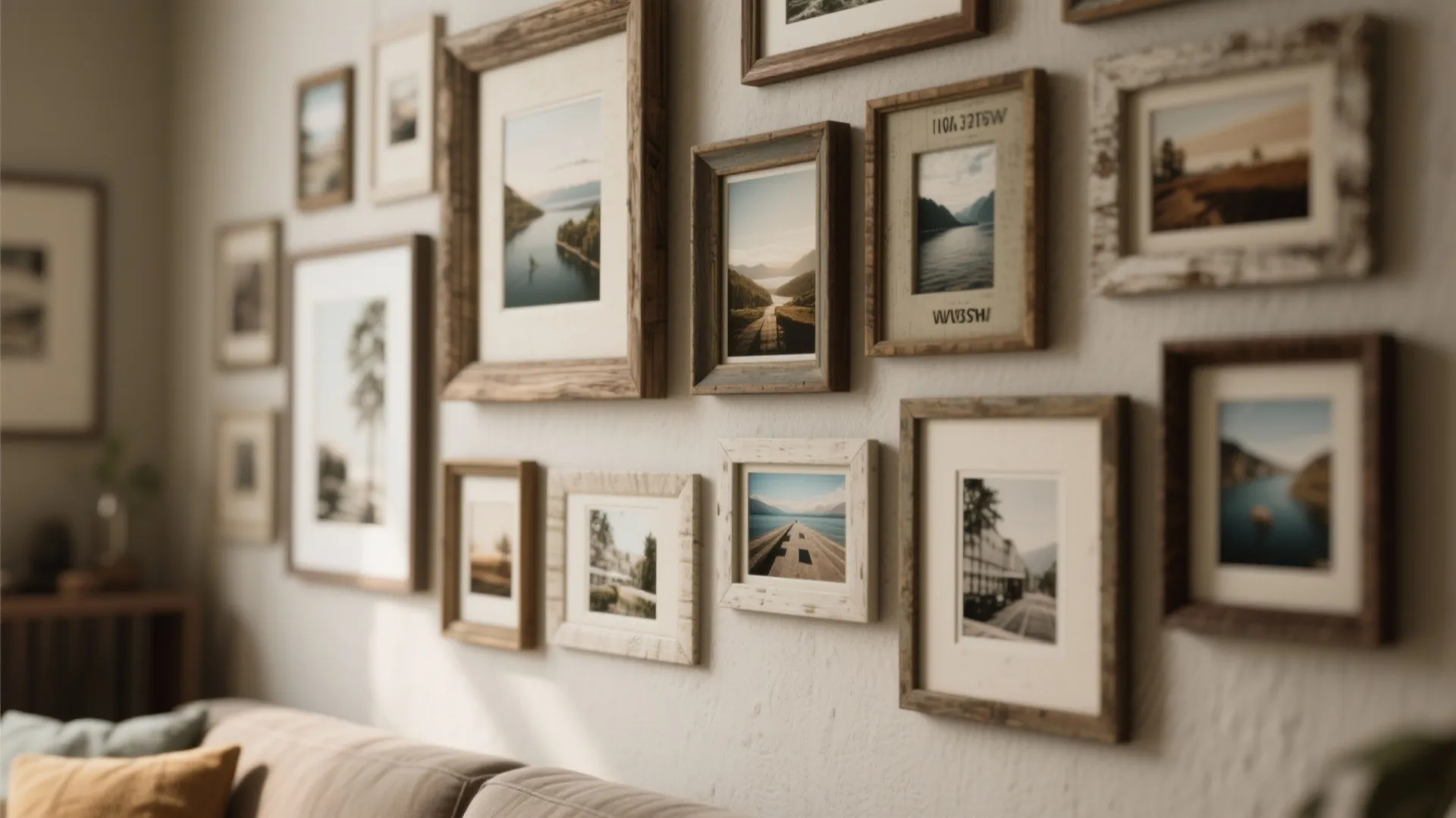 DIY wall art with personal touches