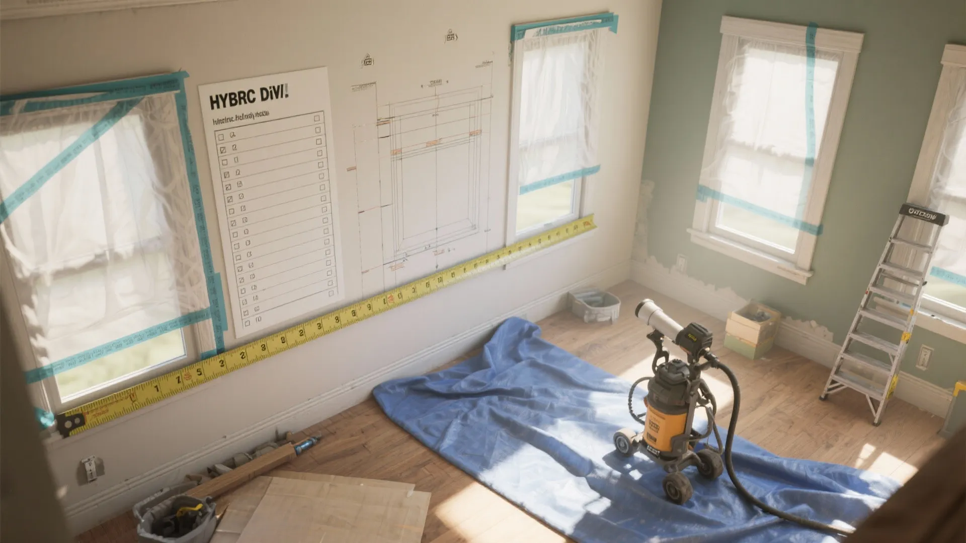 Inspiration 5: Hybrid DIY—measure, mask, then hire