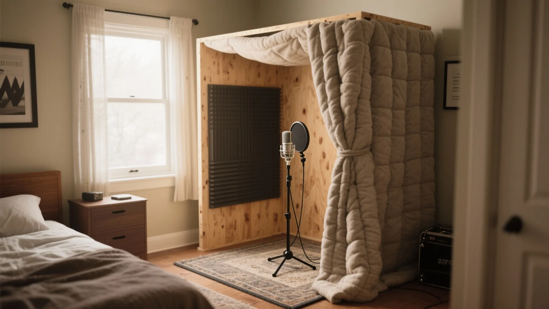4. Create a cozy isolation booth without tearing down walls