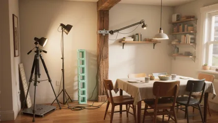 DIY light stand: 5 clever ideas