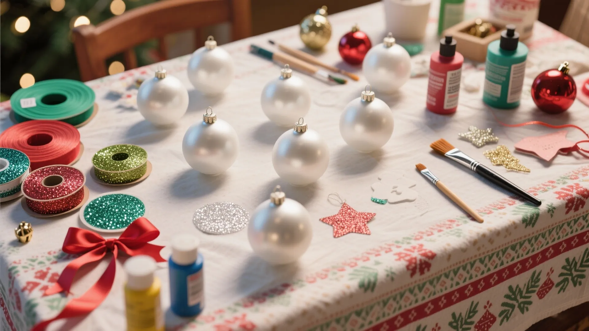 4. DIY Ornament Station