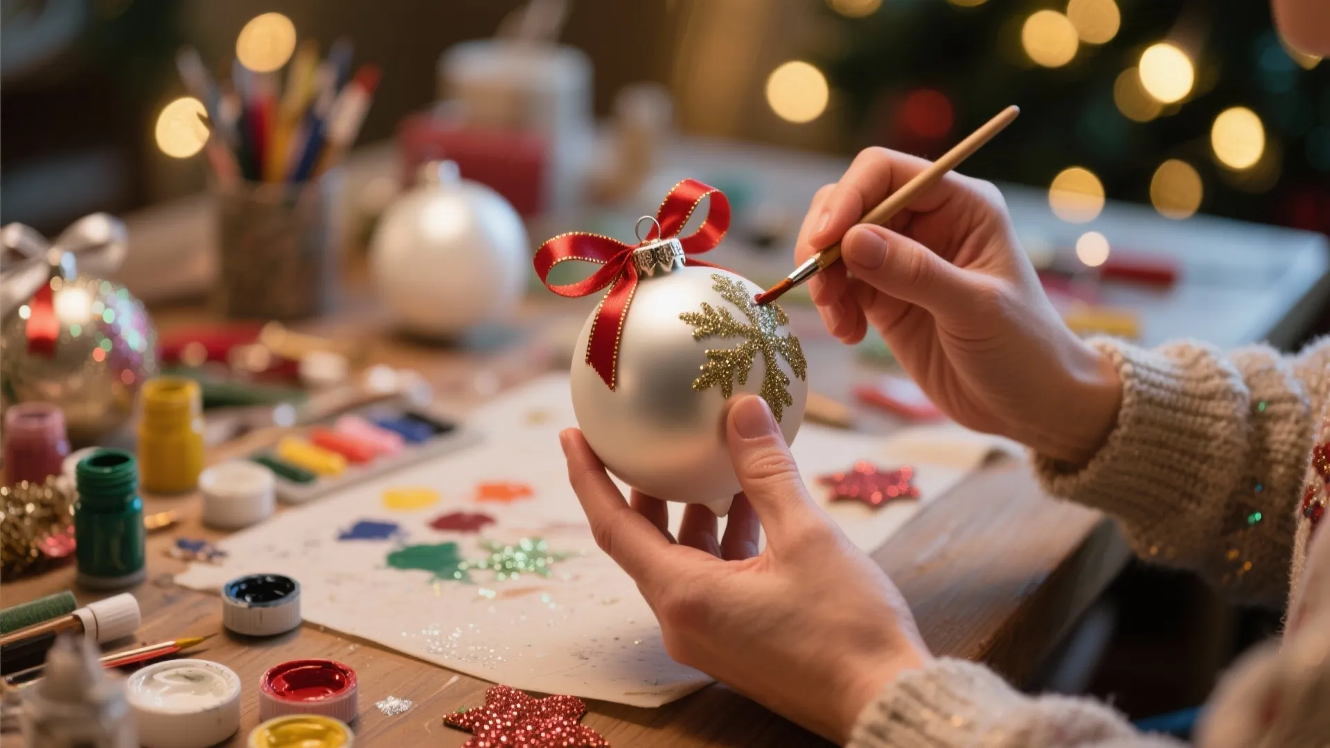 4. DIY Ornament Station