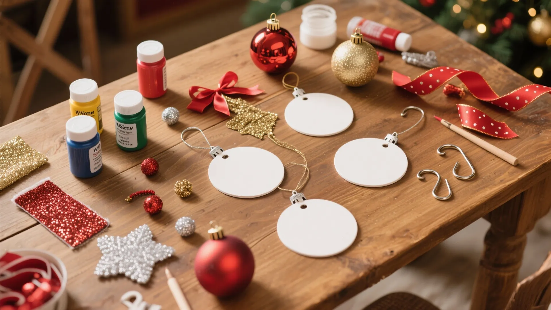 1. DIY Ornament Station
