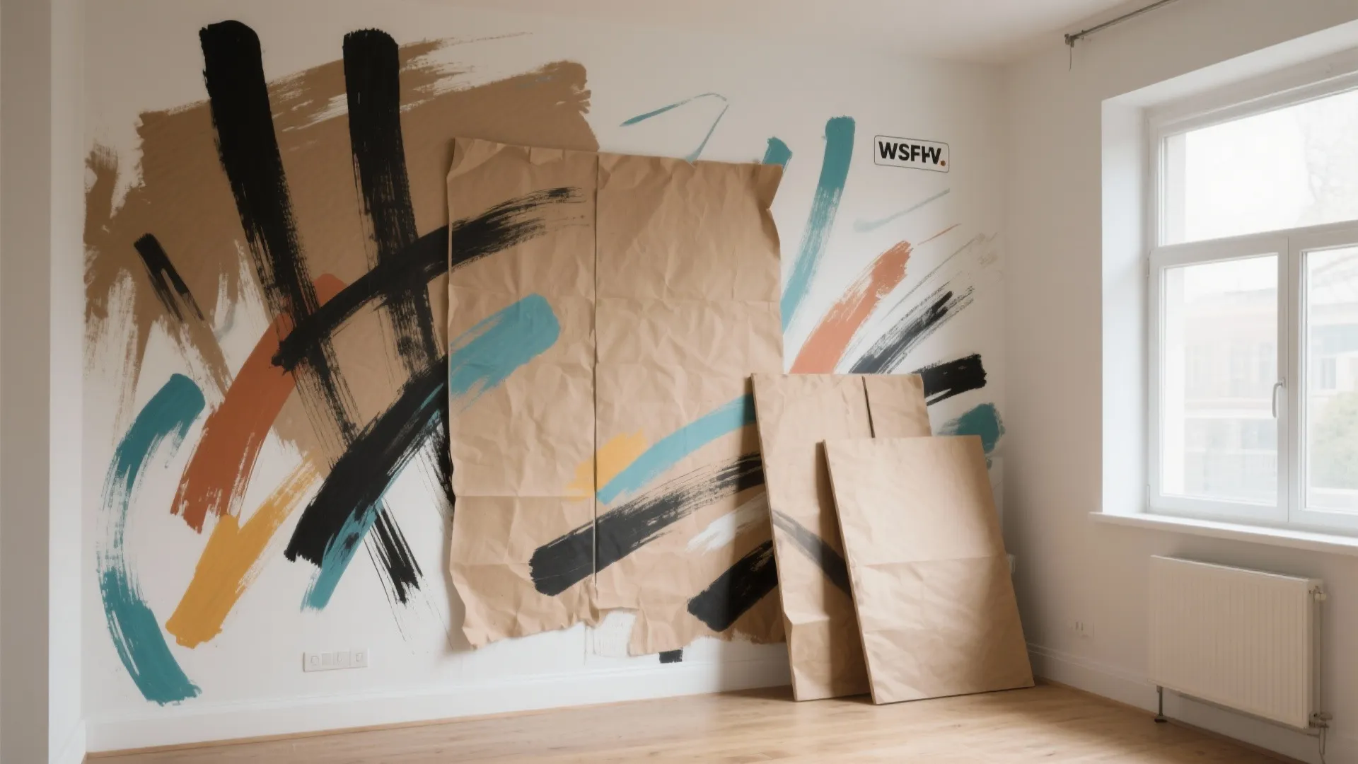 DIY Paper Mural Panels