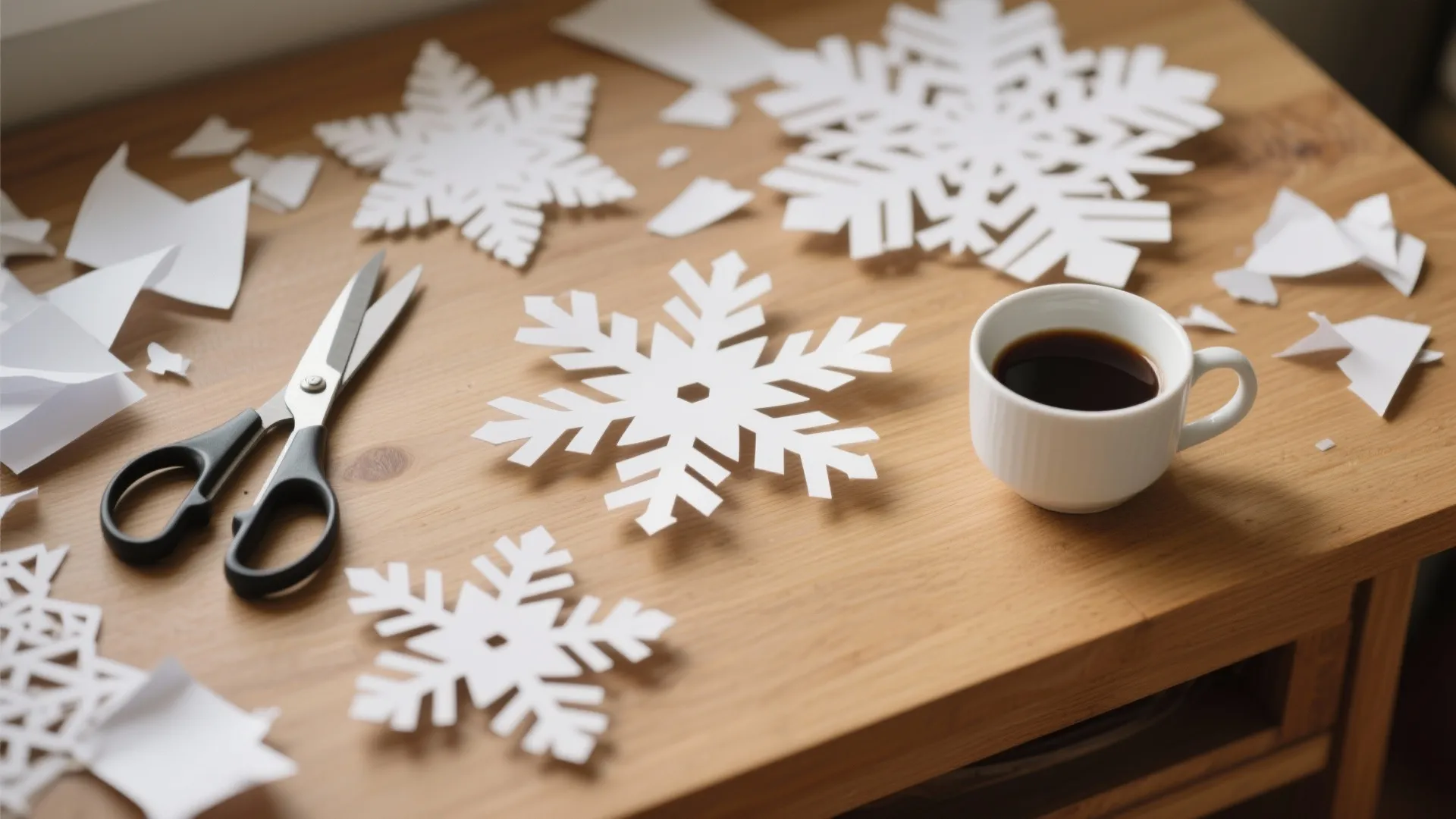 10. DIY Paper Snowflakes