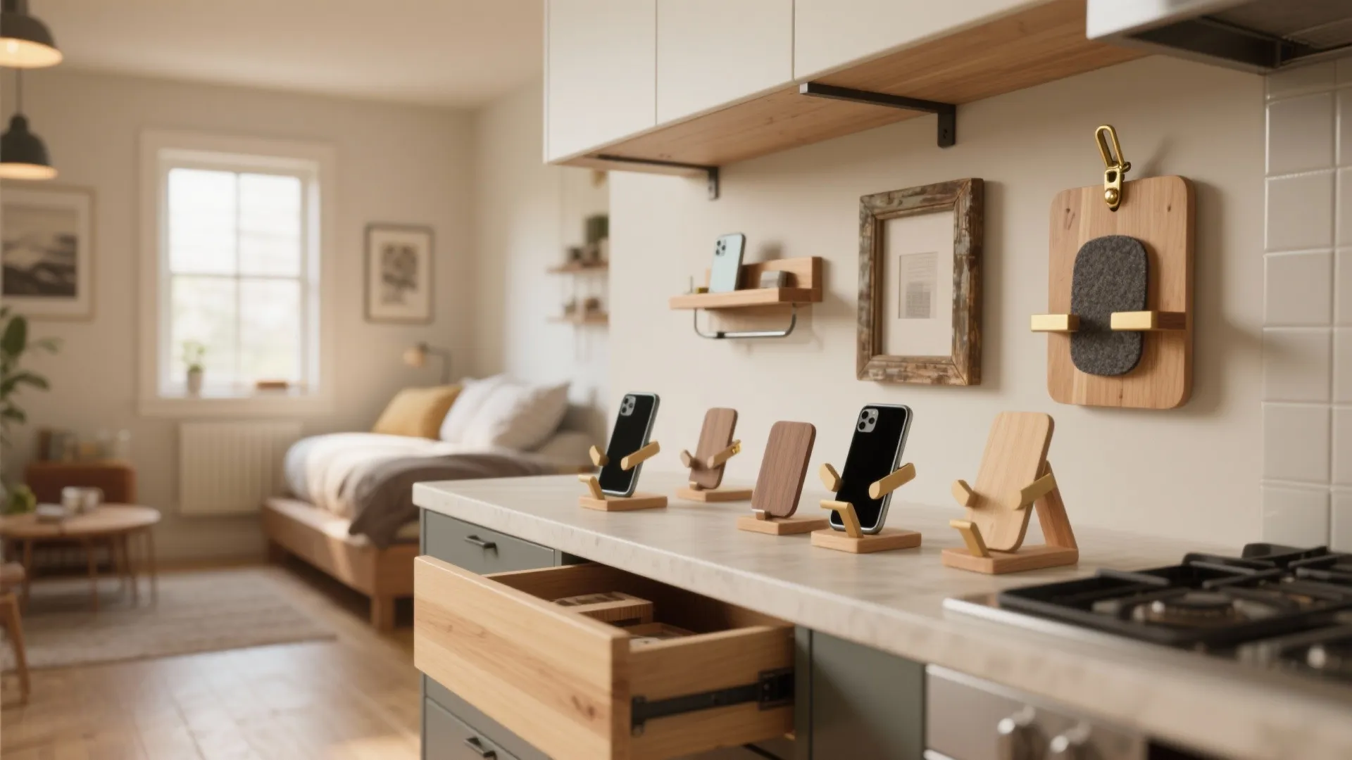 Cell Phone Holder DIY: 5 Small-Space Ideas: Easy, stylish and budget-friendly cell phone holder DIY projects I’ve used in tiny homes and full renovations