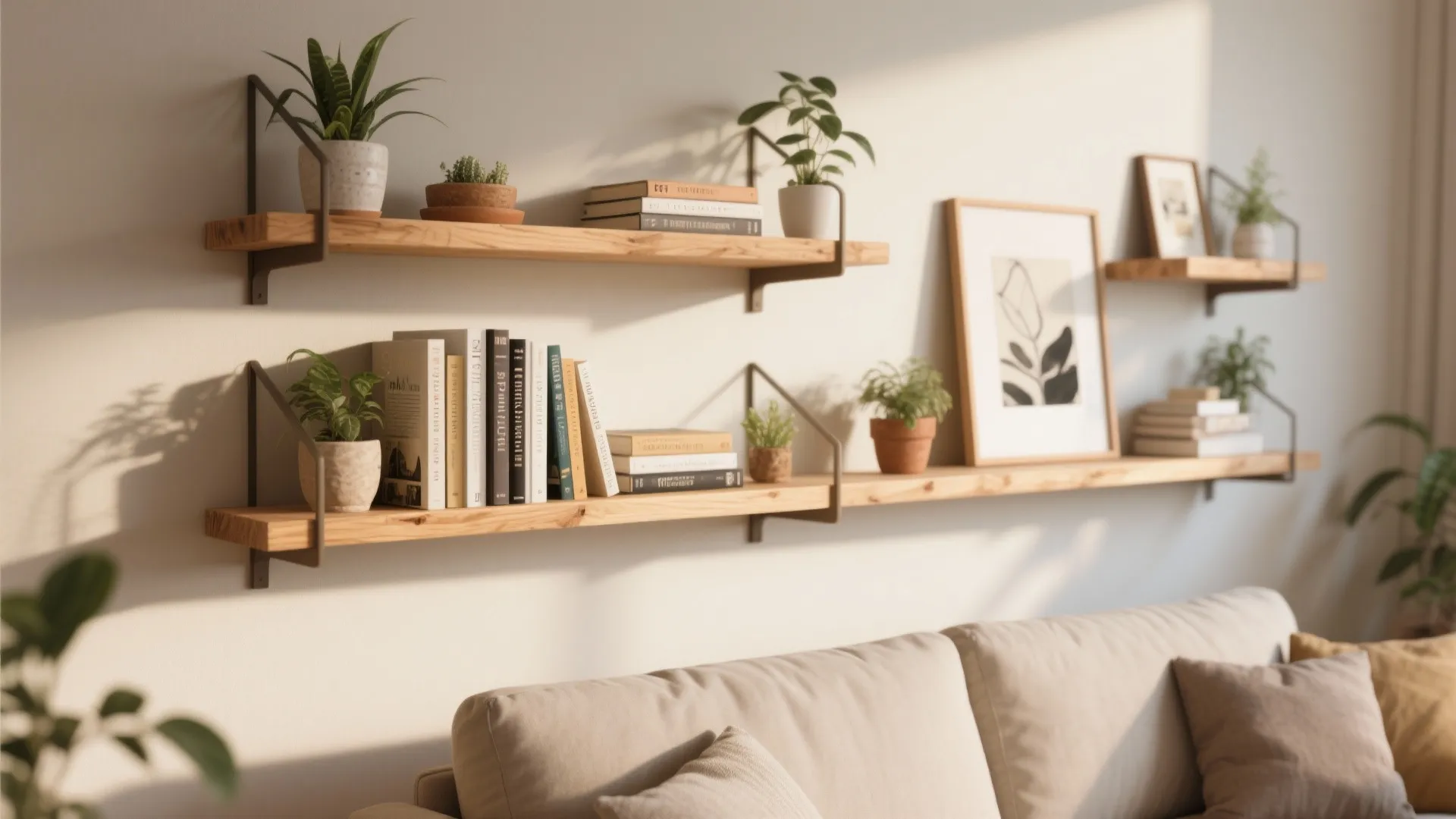 Install DIY Floating Shelves