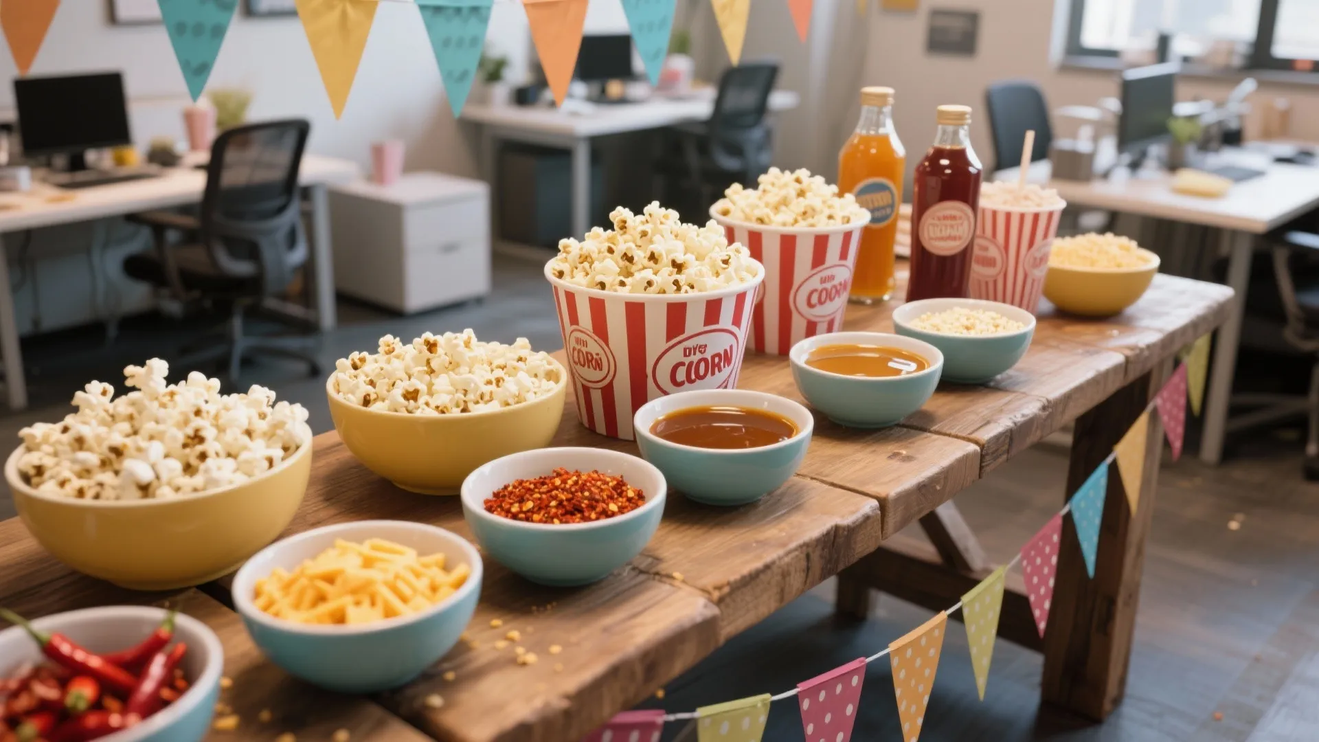 2. DIY Popcorn Bar