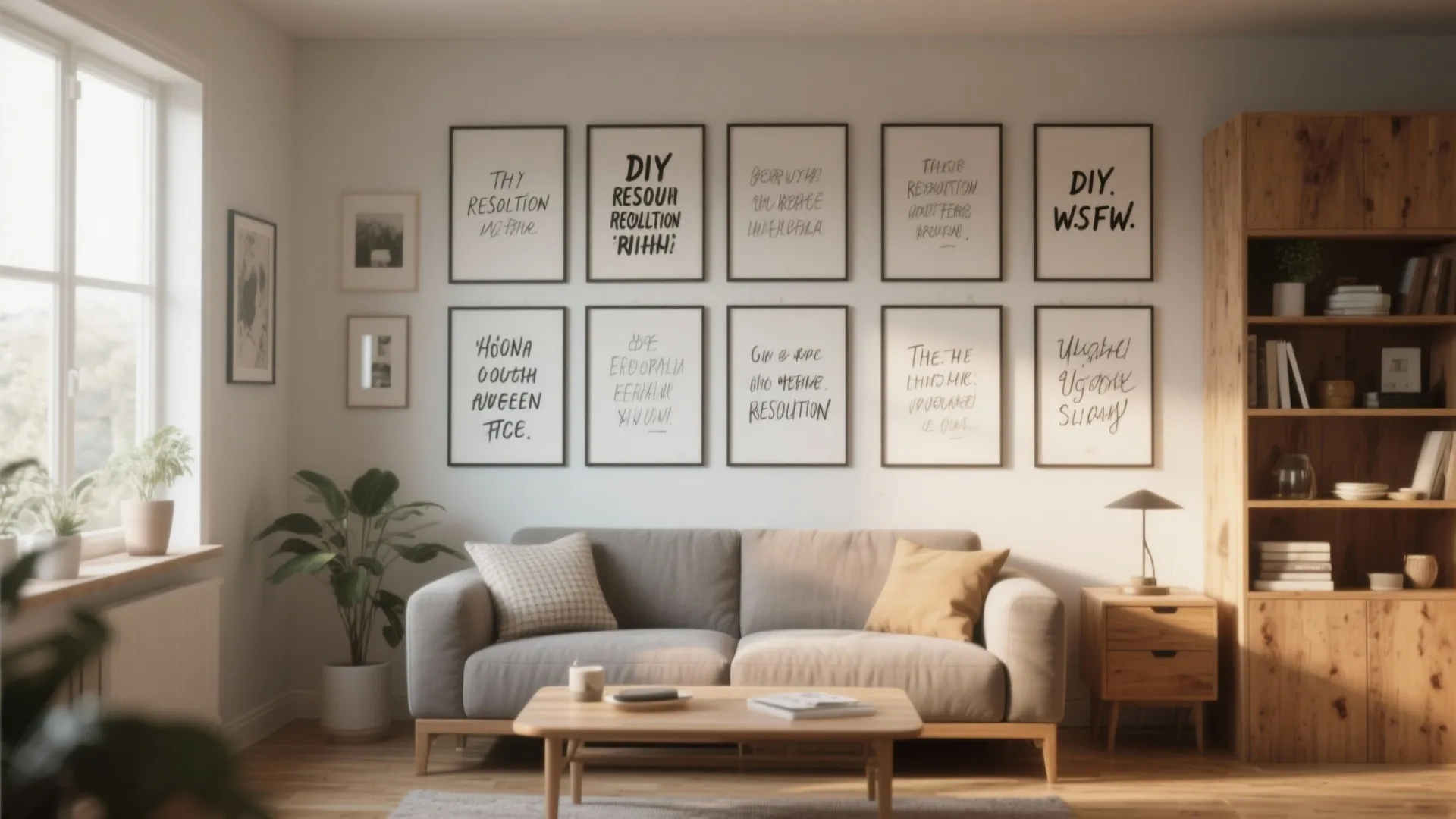 DIY Wall Art for New Year Resolutions