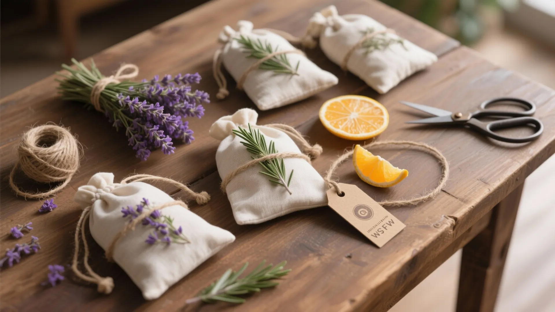 2. DIY Botanical Sachets: Budget & Natural