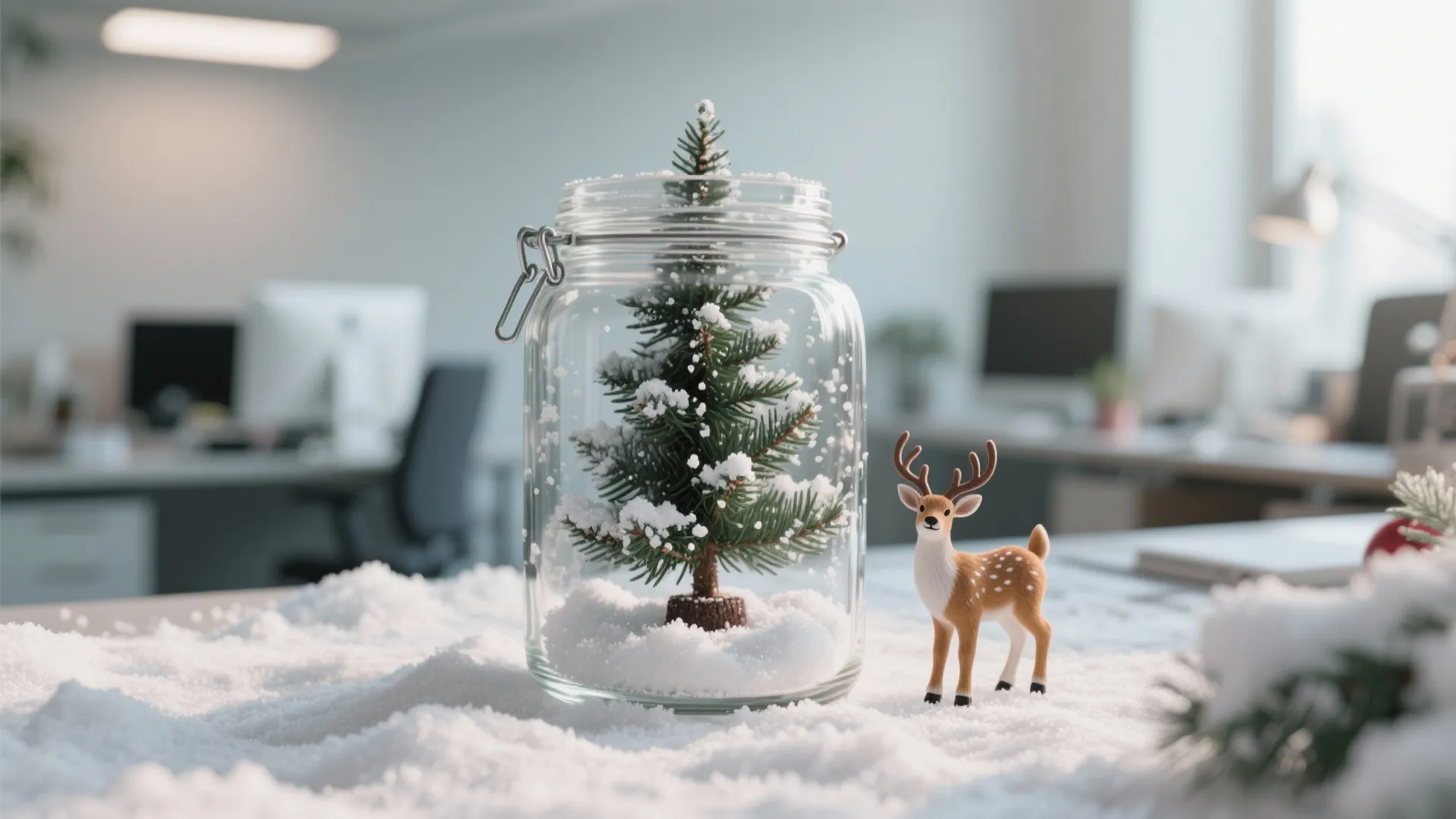 9. DIY Snow Scene