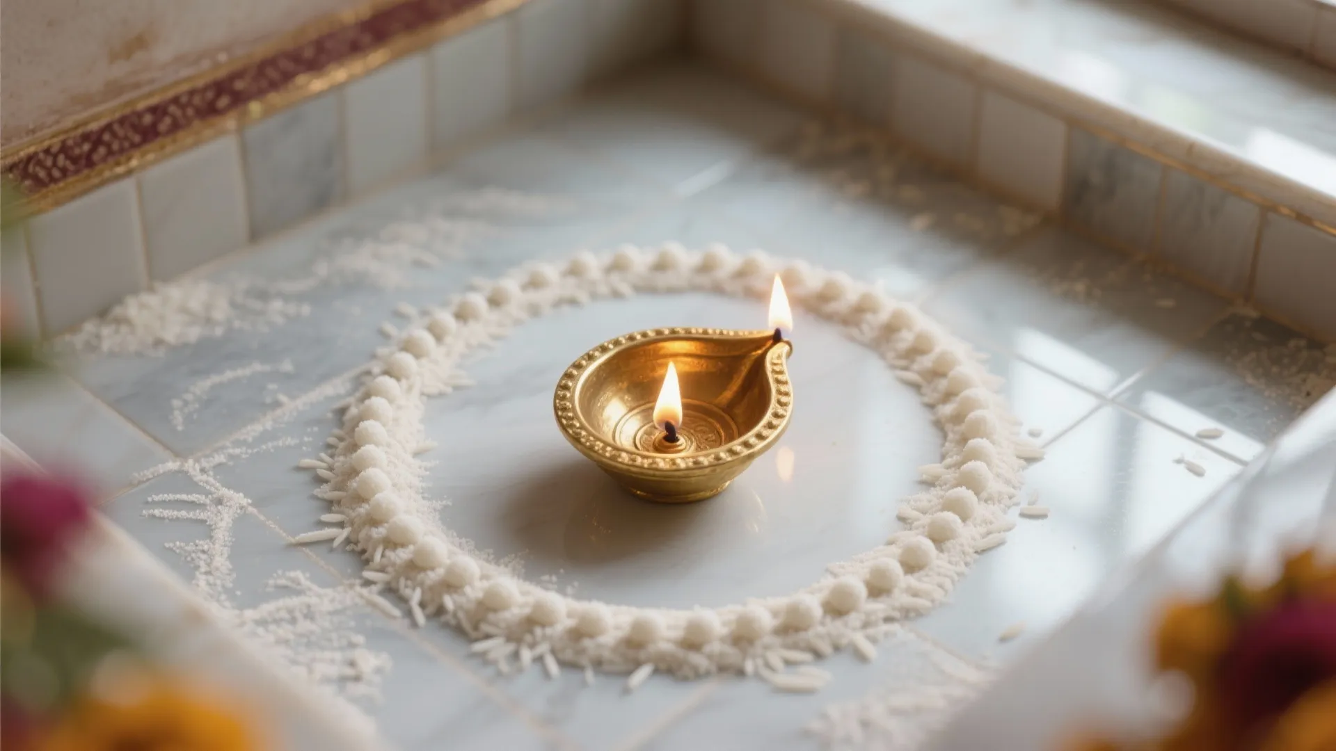 Idea 1: Diya Halo Dot Ring