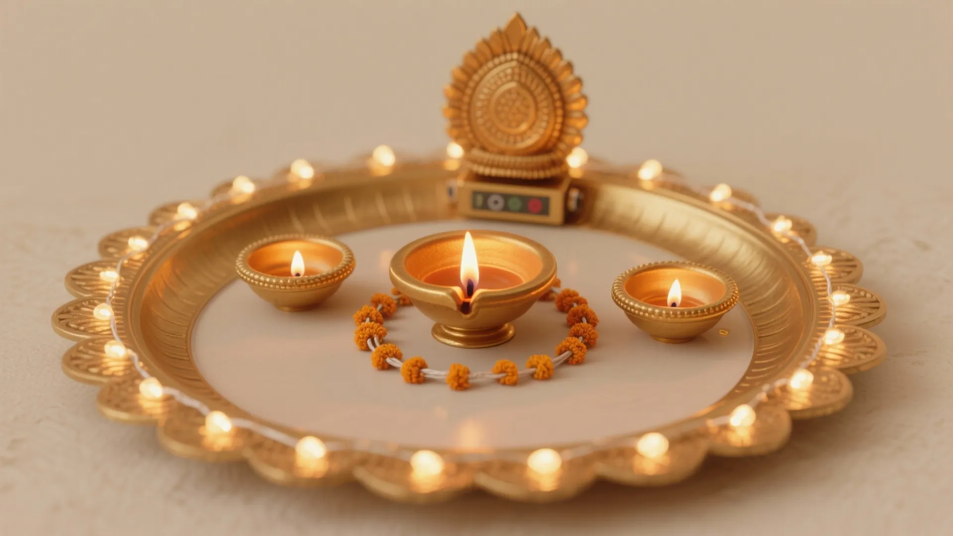 Layered Lighting with Diyas and LEDs