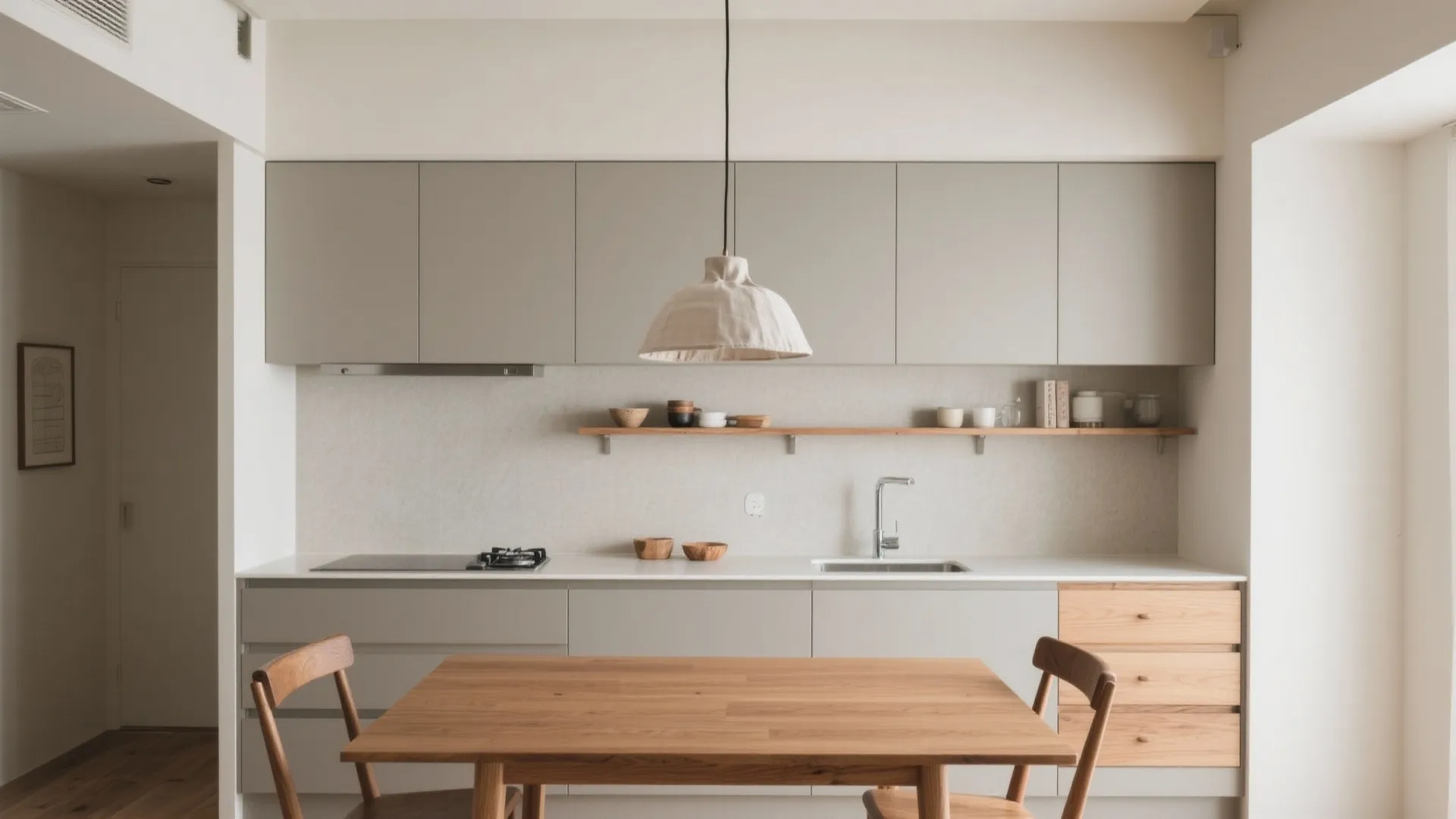 Tips 2: DKは“水平ライン”を揃えて広く見せる（東京小戸型×収納技巧）