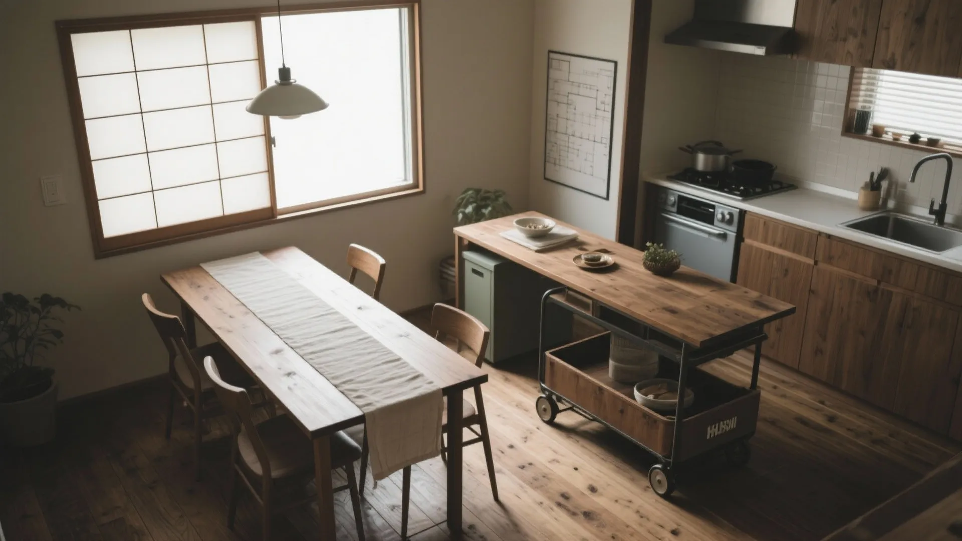 Tips 2: DKの“調理・食事・作業”を面で分ける（日式風格の秩序）