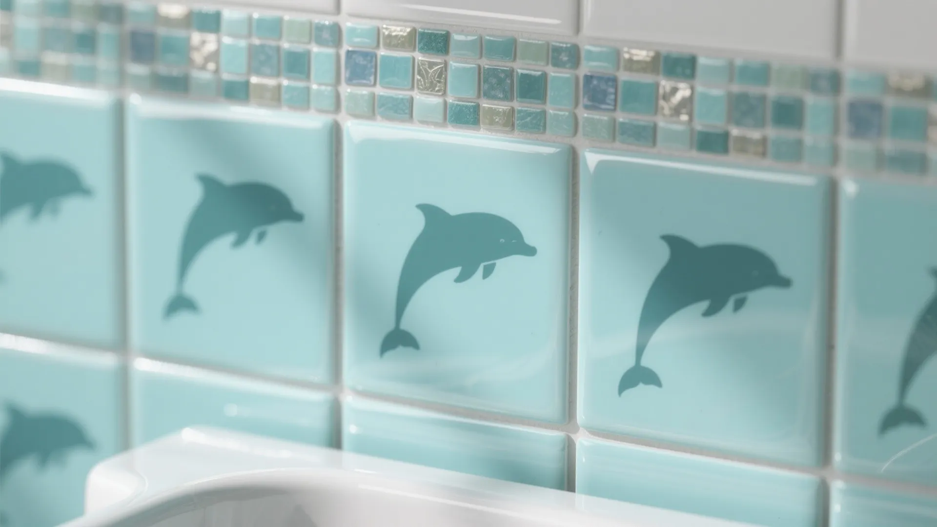 2. Dolphin-Themed Tiles