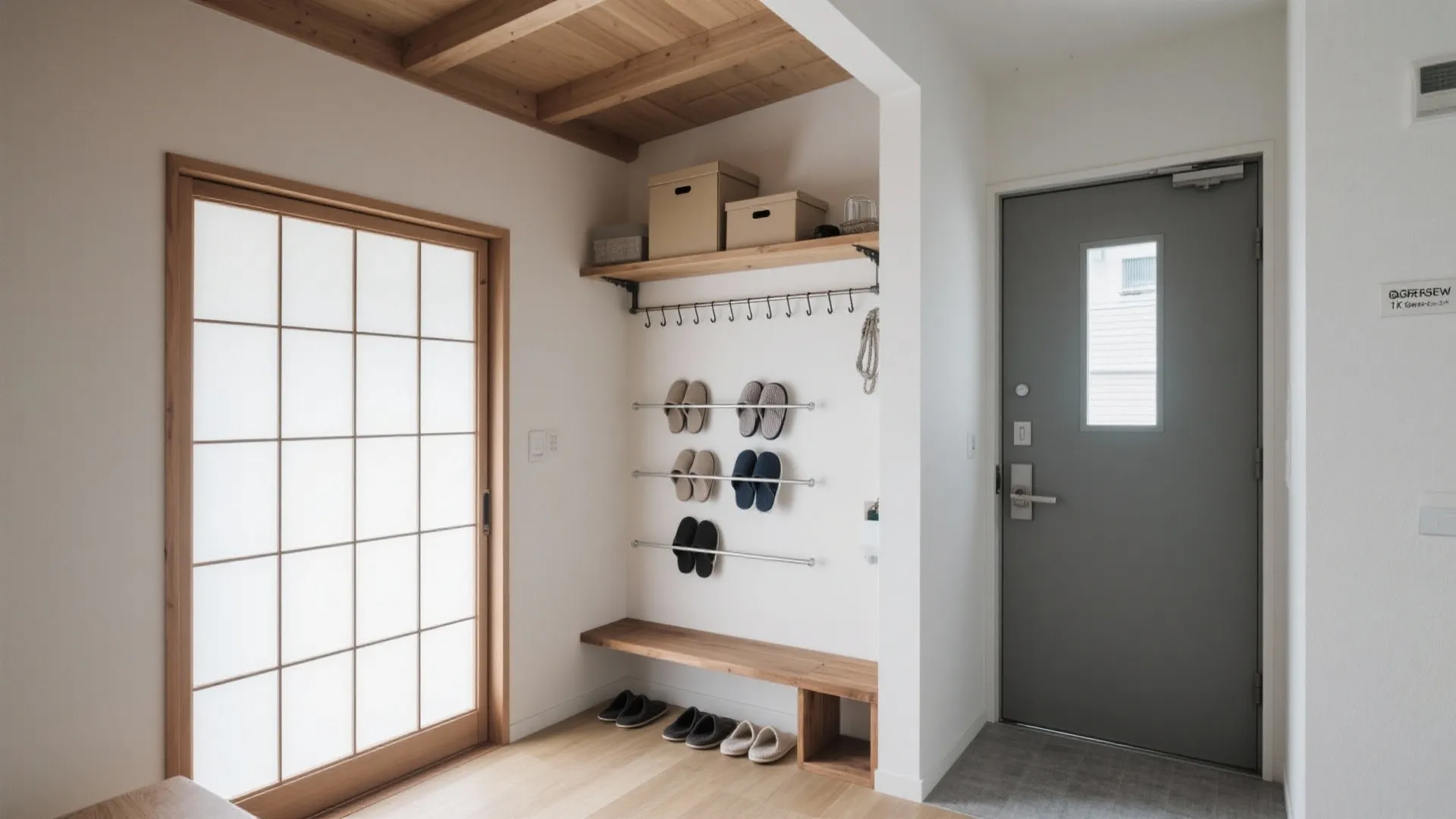 扉の裏面と上部を有効化：1Kでもできる隠れた収納と日式風格の演出