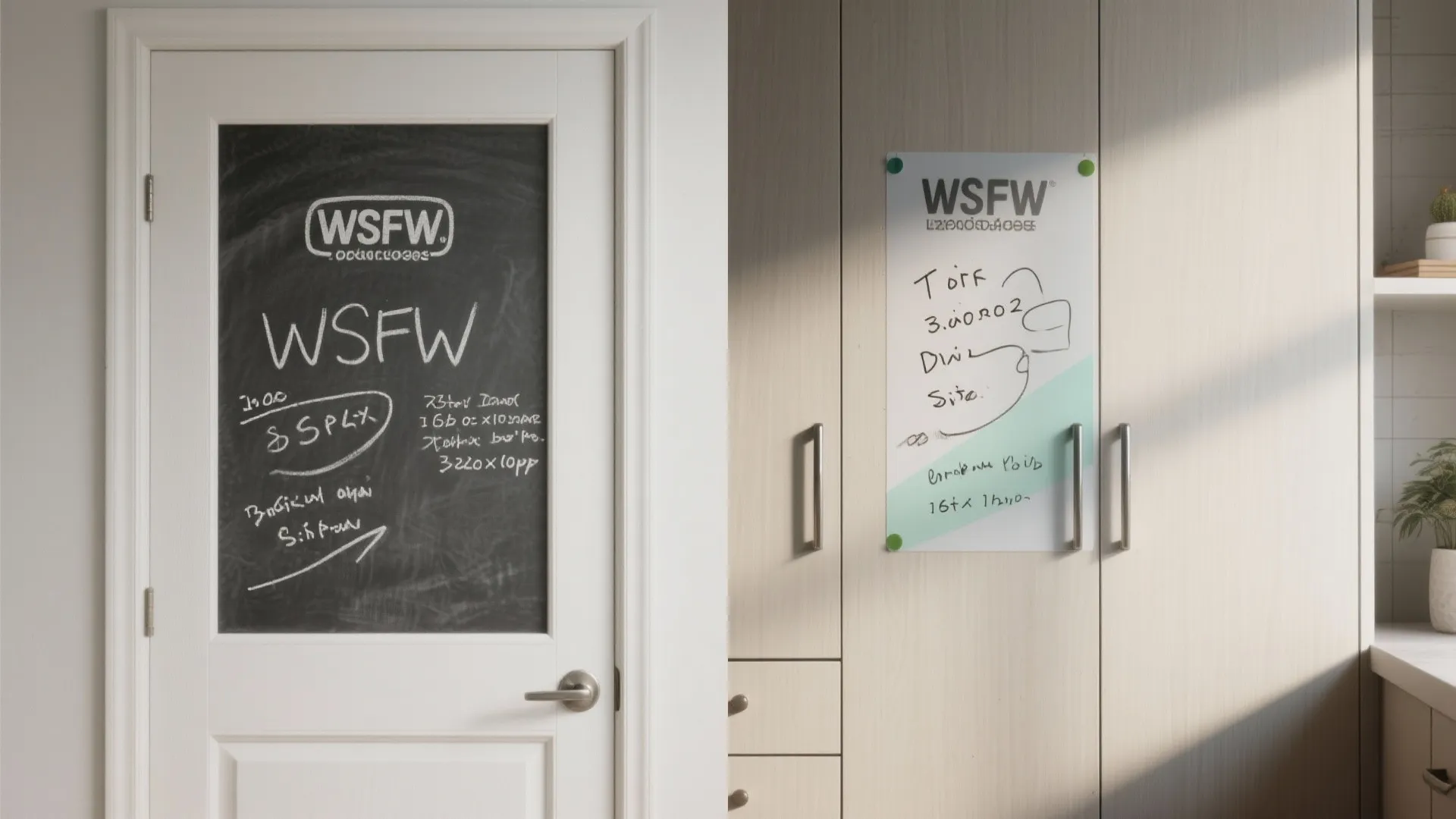 4. Repurpose cabinet doors and closet fronts