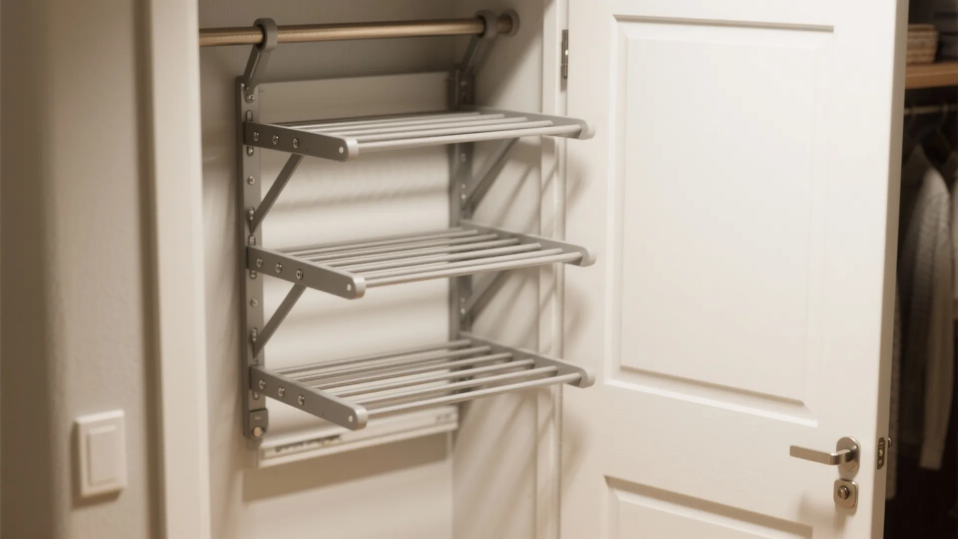 3. Over-the-door and fold-down door racks