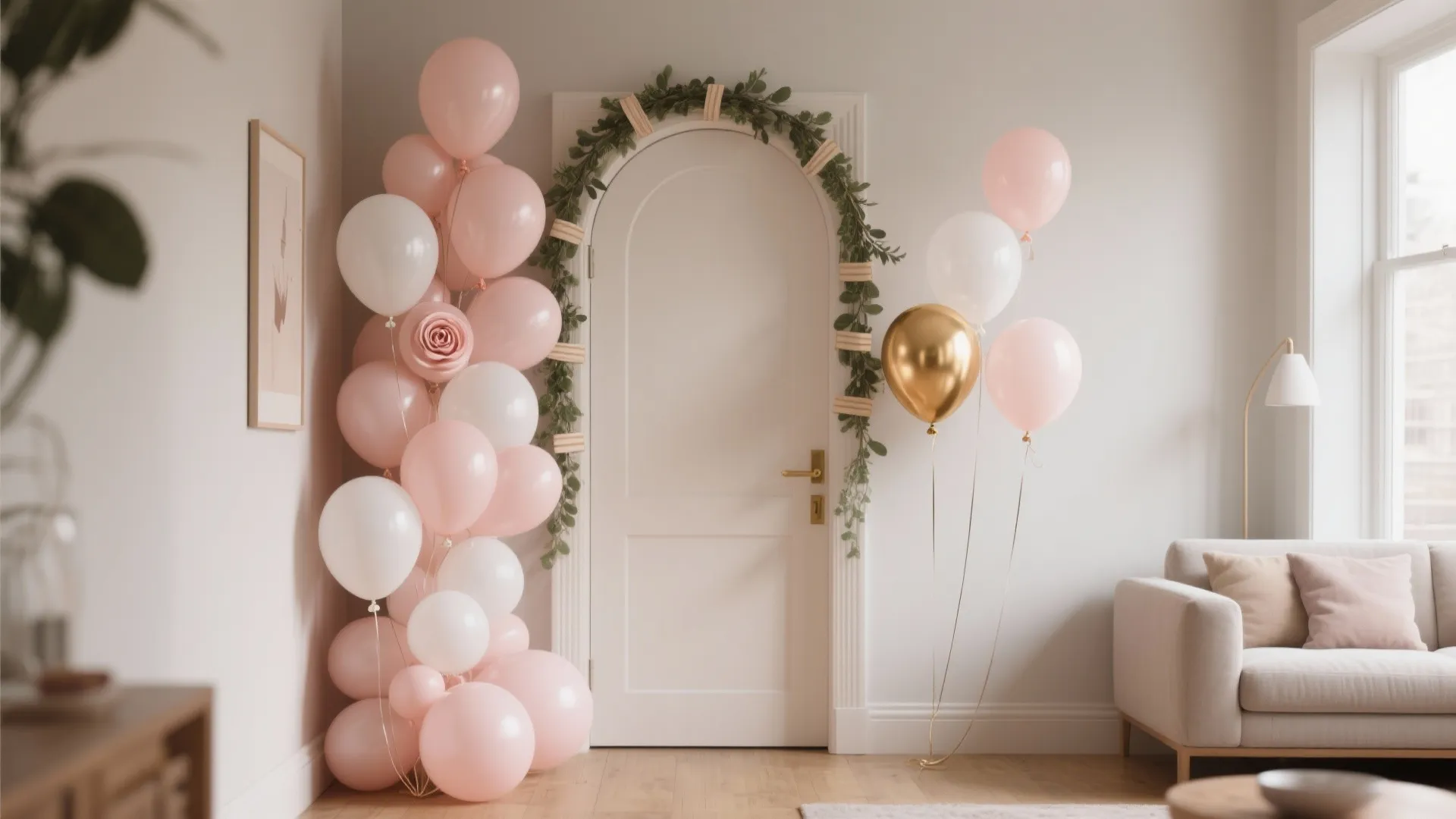 Half-Arch at the Doorway to Save Floor Space