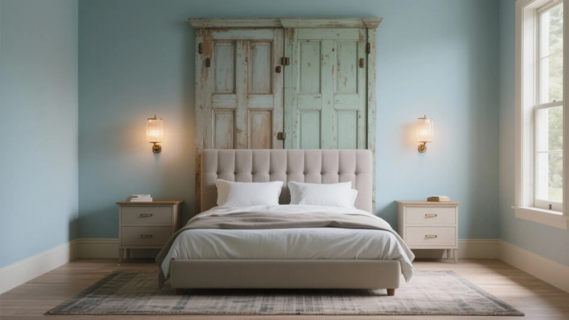 DIY Door Headboard: Transform Old Doors Into Bedroom Statement Pieces