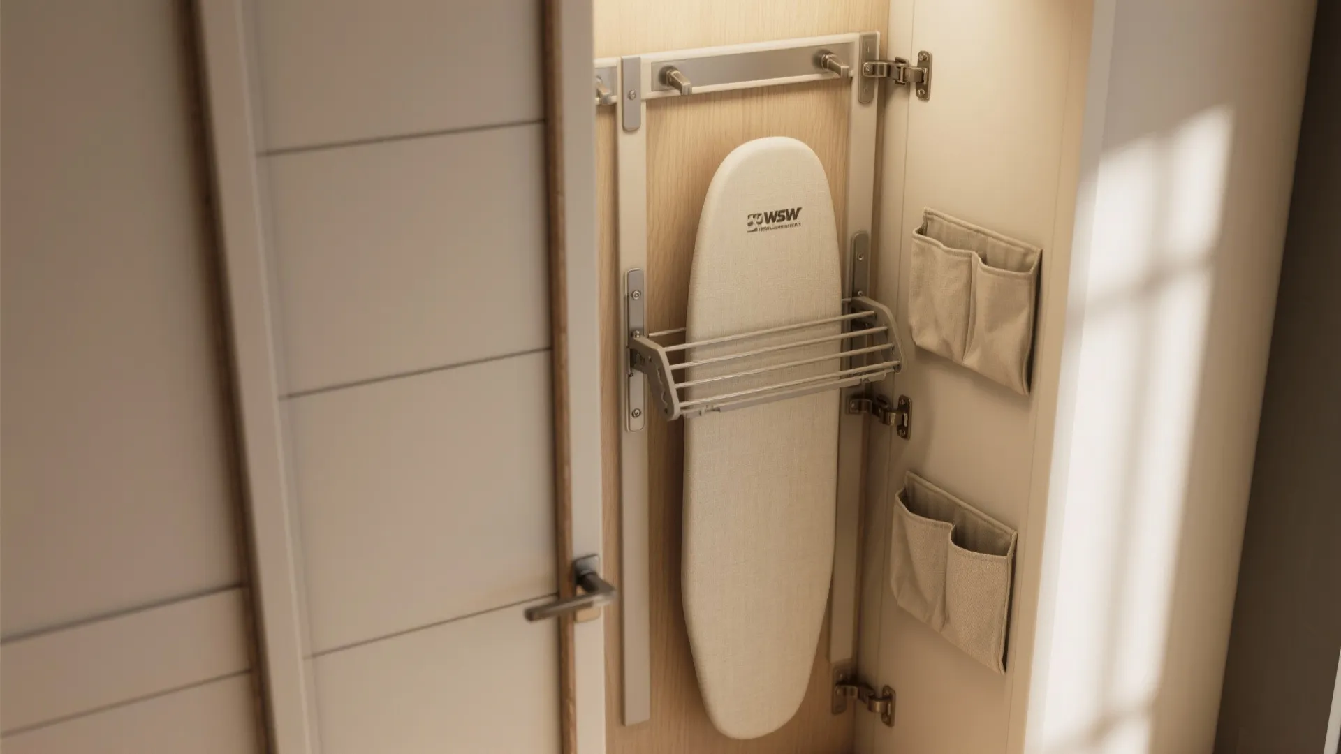 4. Door-integrated solutions (bi-fold or pocket doors)