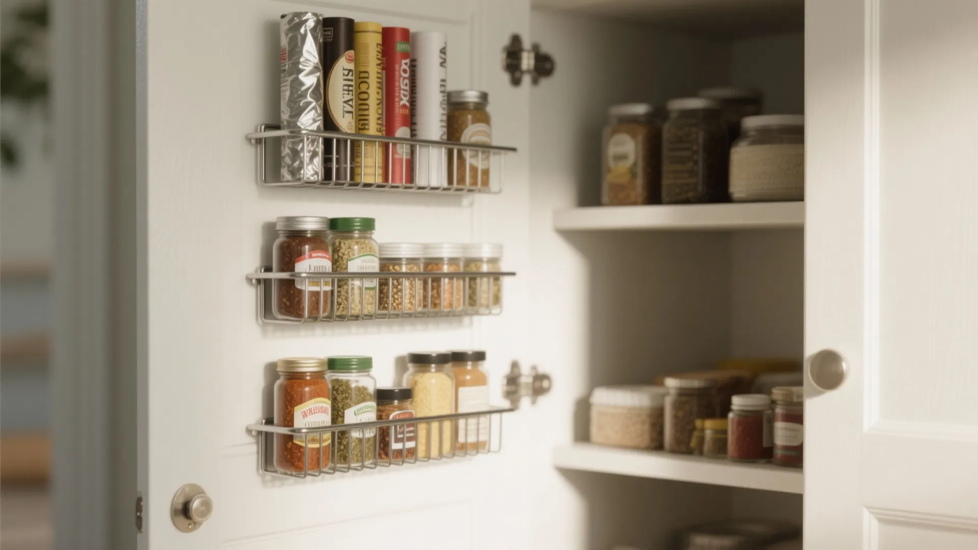 Idea 3: Door-Mounted Racks