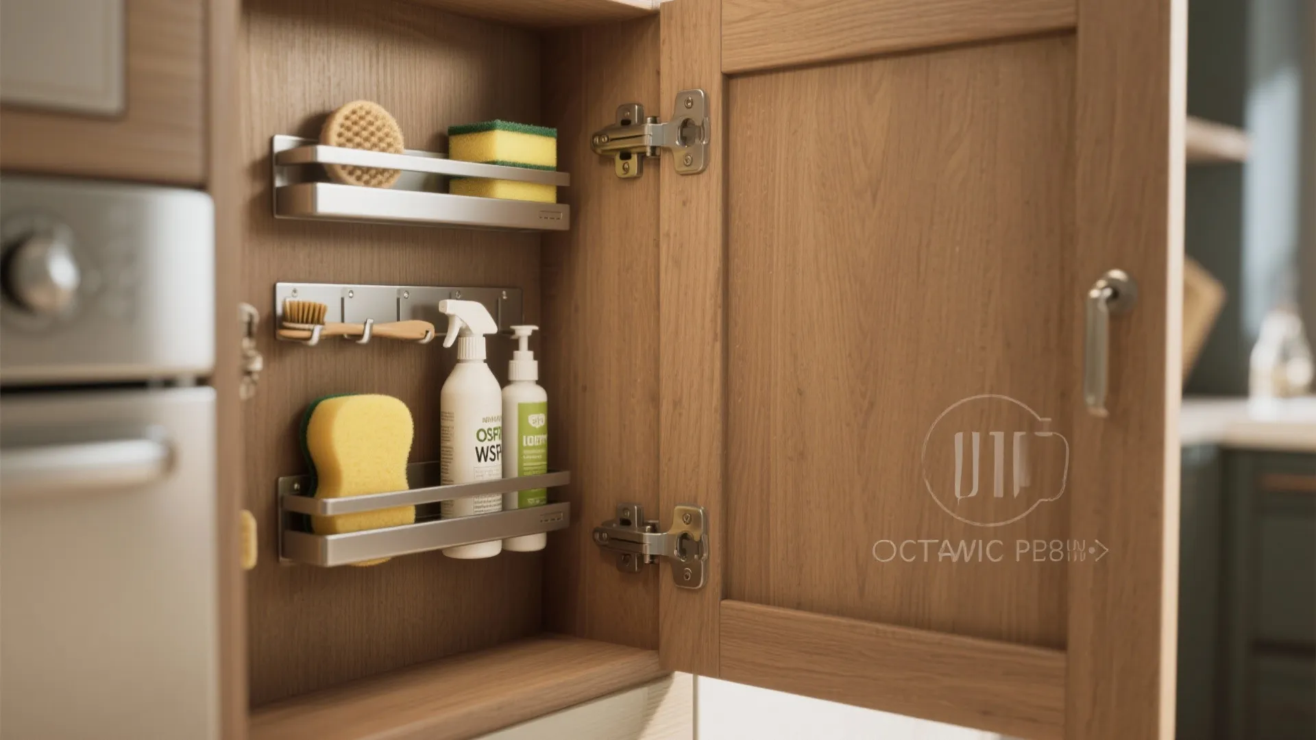 4. Door-Mounted Racks and Magnetic Strips