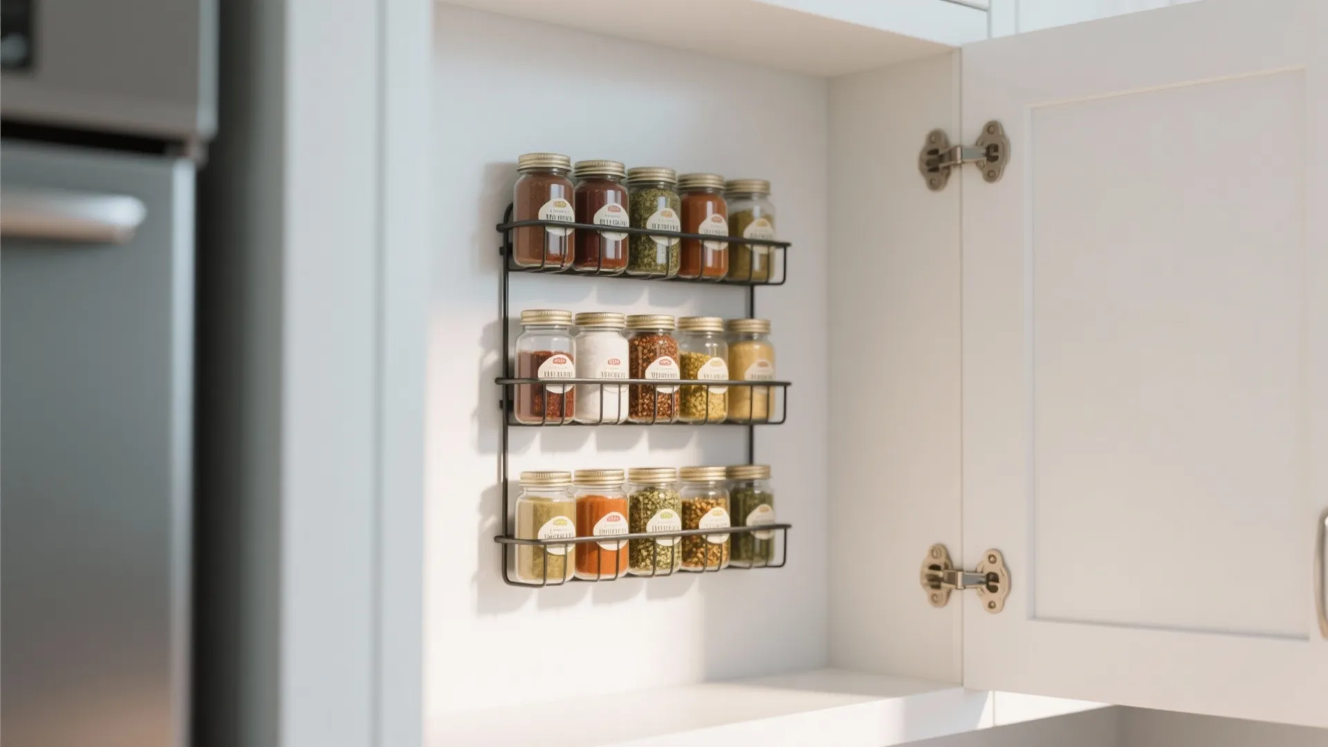 8. Door-Mounted Racks