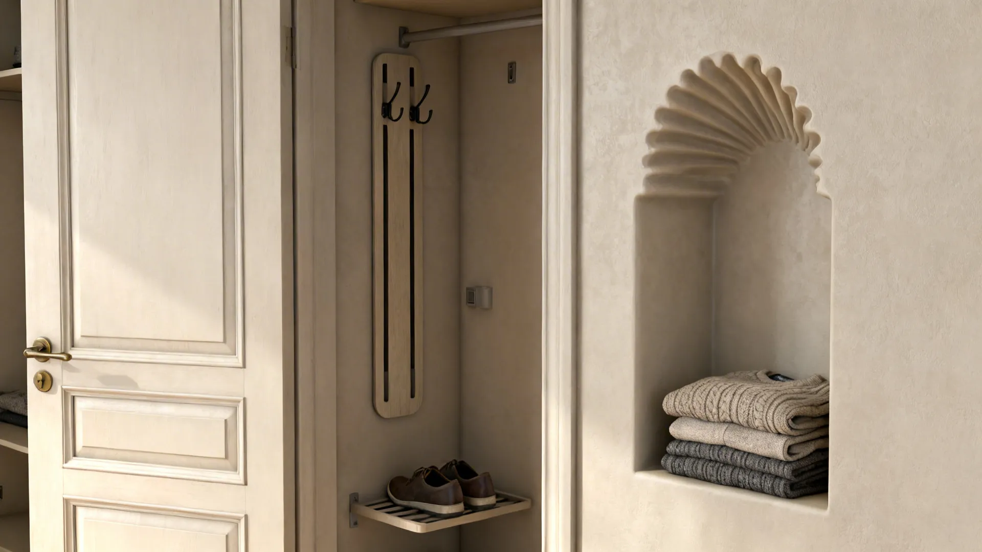 3. Reclaim the back of the door and wall niches