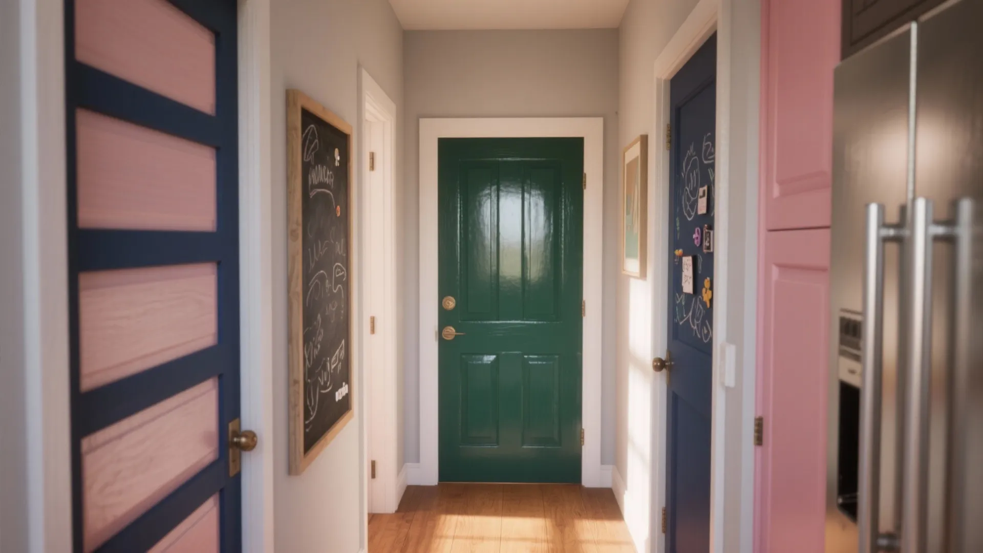 interior doors painted — 5 creative ideas