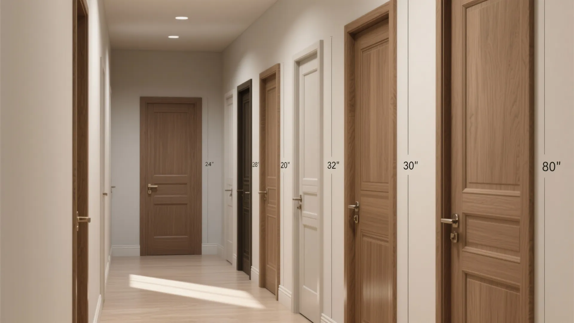 1. Know the common bedroom door dimensions
