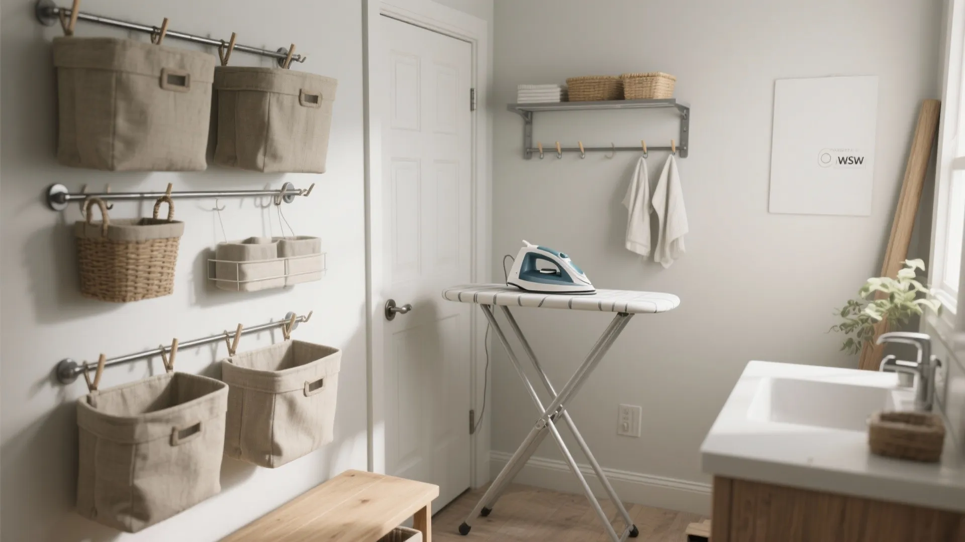 3. Utilize the door and vertical wall space