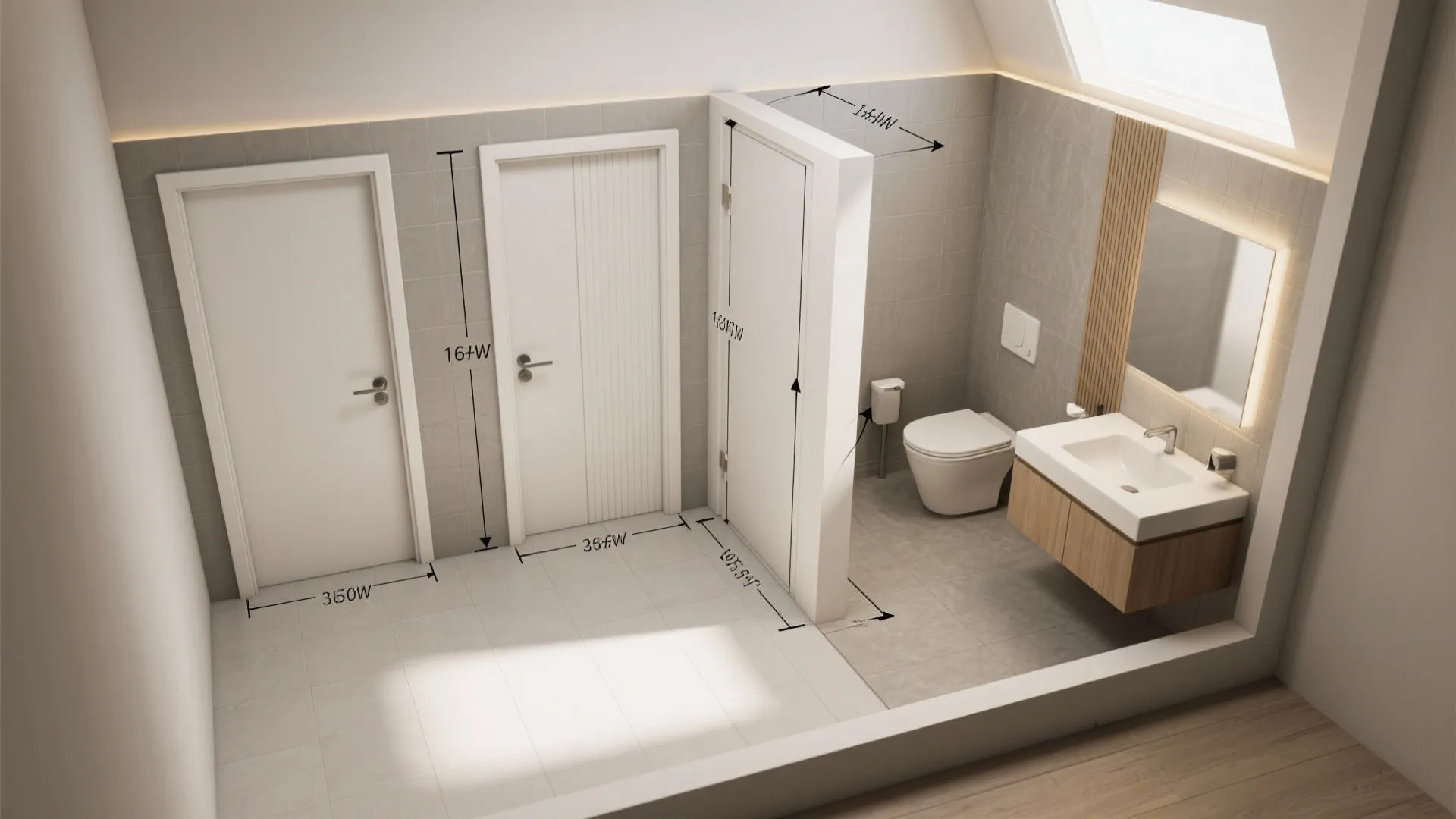 4. Reclaim Space with a Pocket Door or Clever Swing