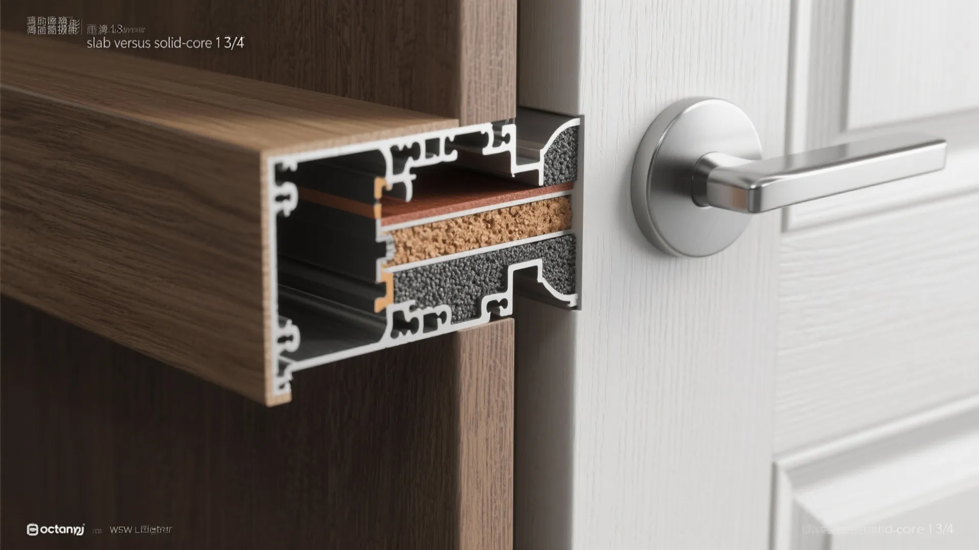 5. Match door thickness and fire/sound requirements