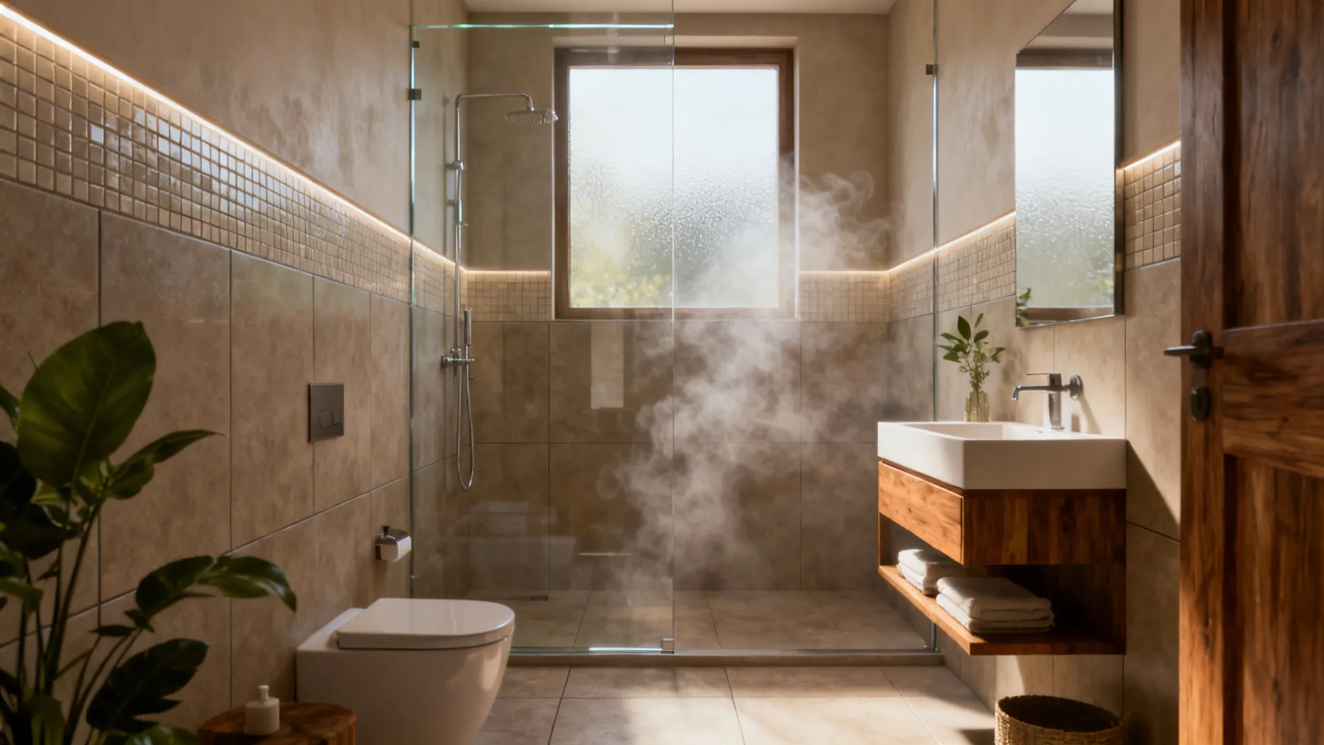 5 Half-Wall & Doorless Shower Ideas