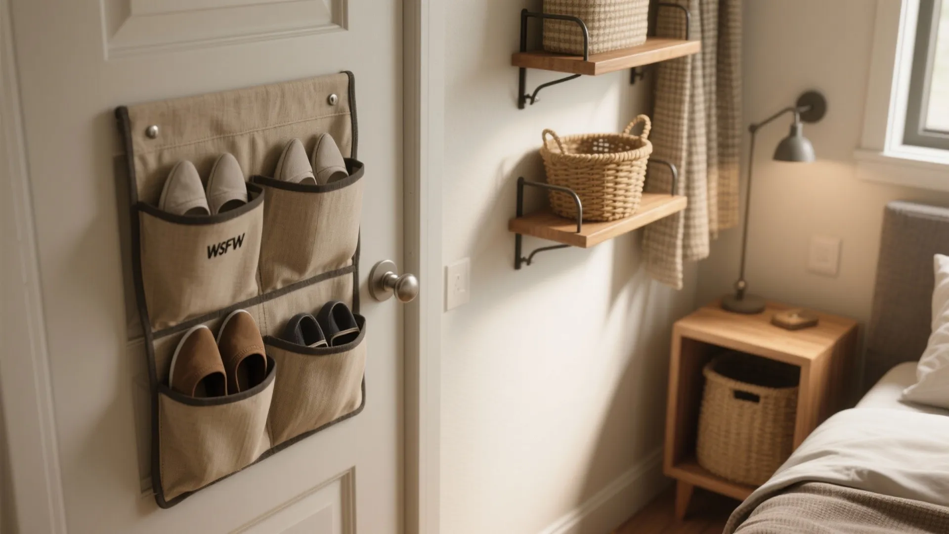 5. Use doors, corners and vertical hooks creatively