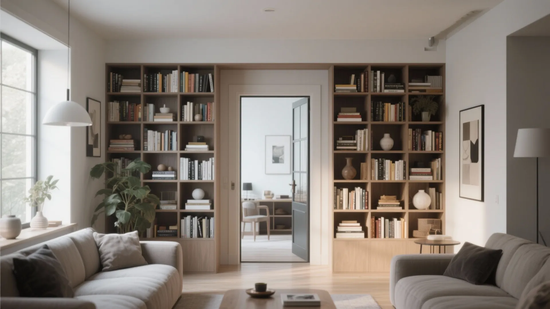 8. Built-in Shelving Around Doorways