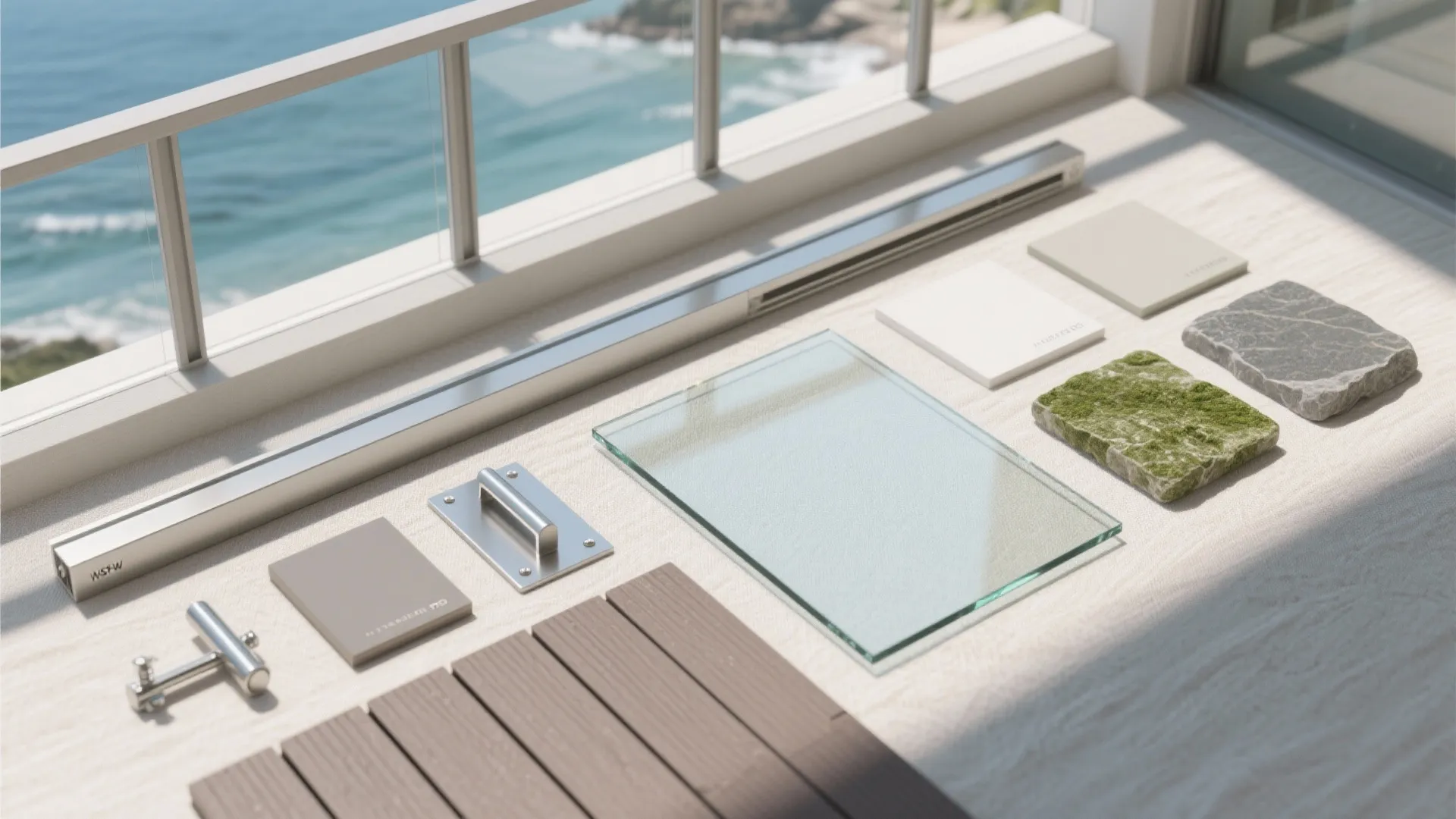 Salt-smart rails, floors, and fixtures