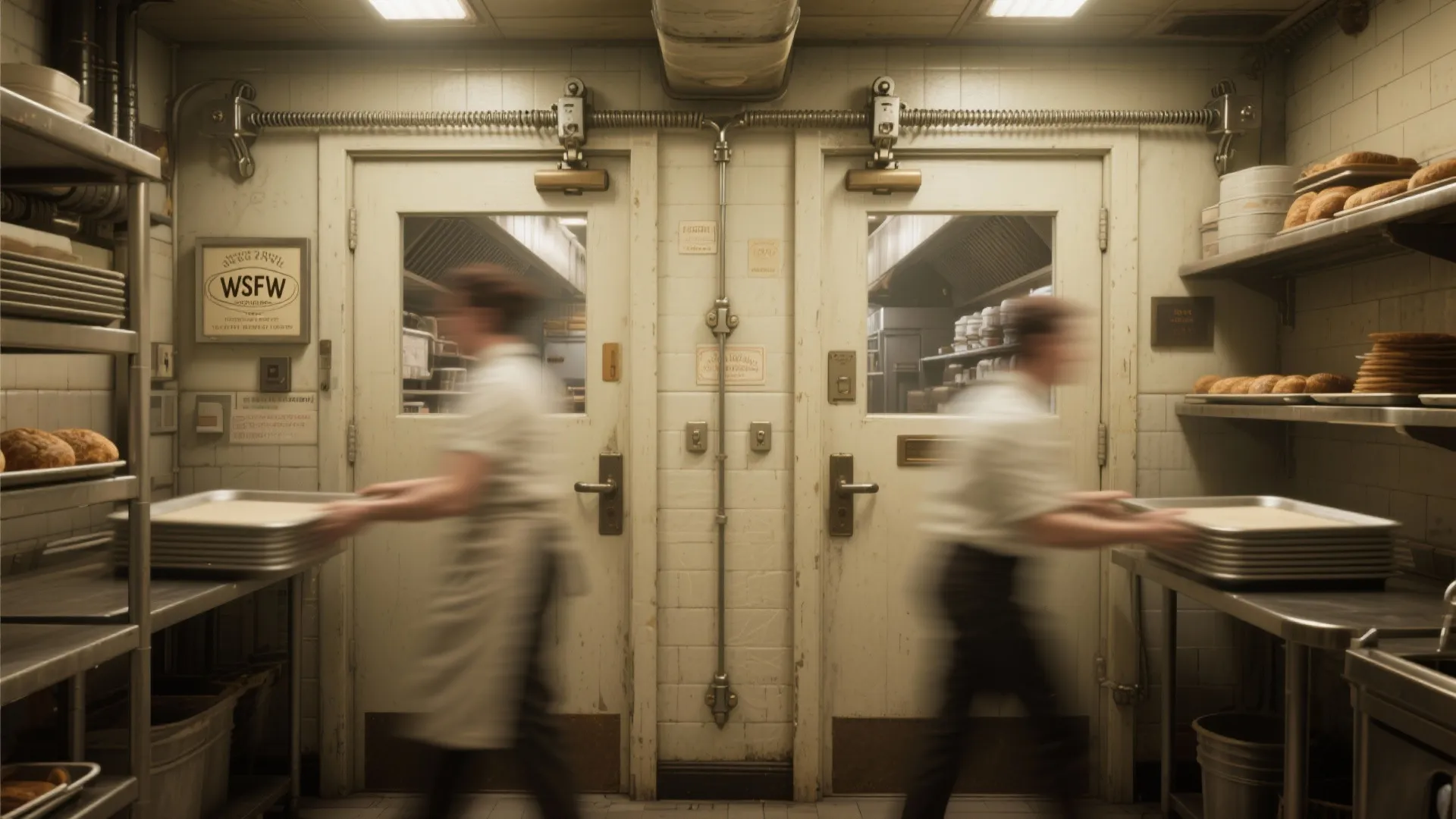 4. Consider double-action swing doors for optimal flow