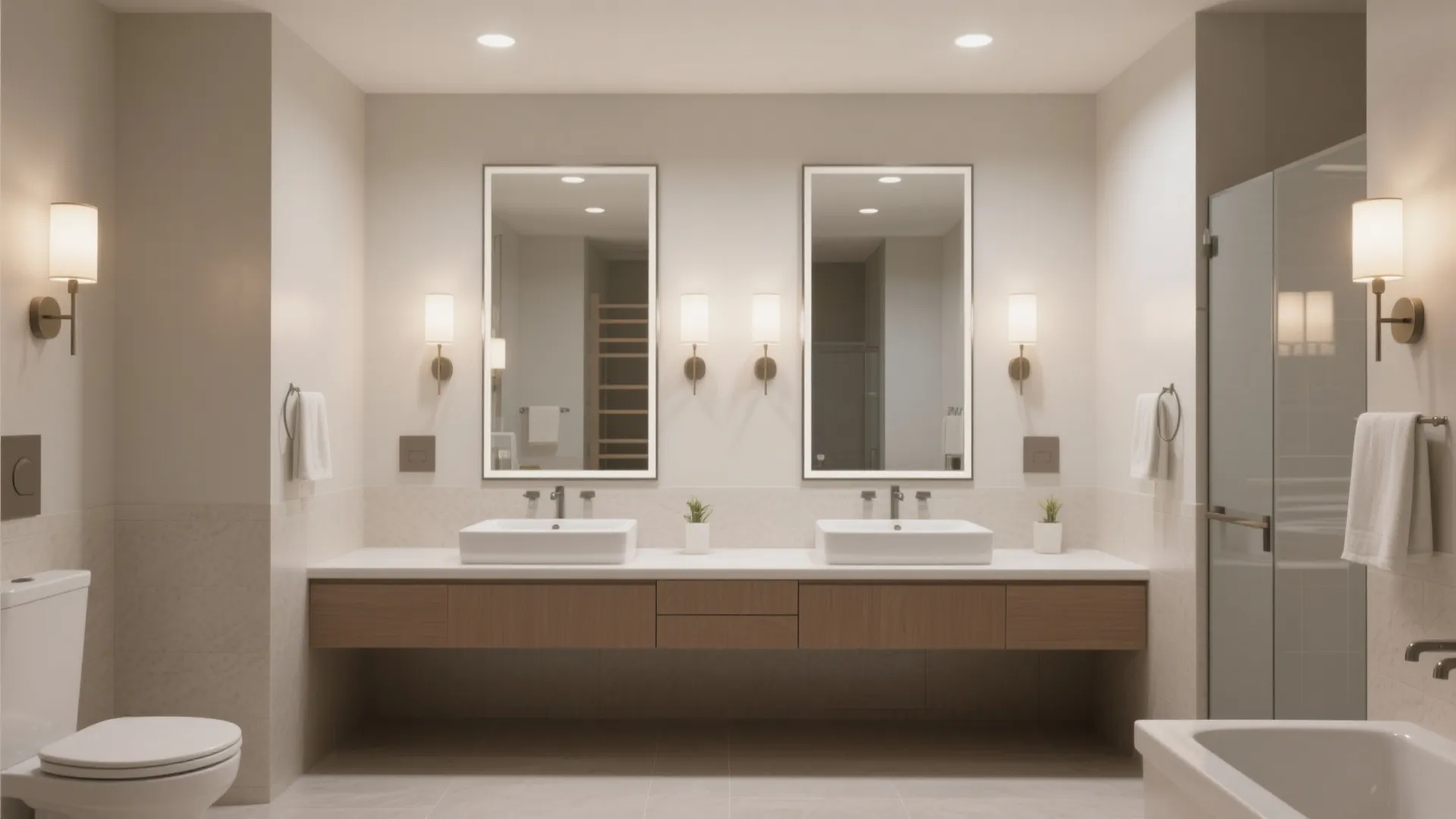 Double Mirrors for Shared Spaces