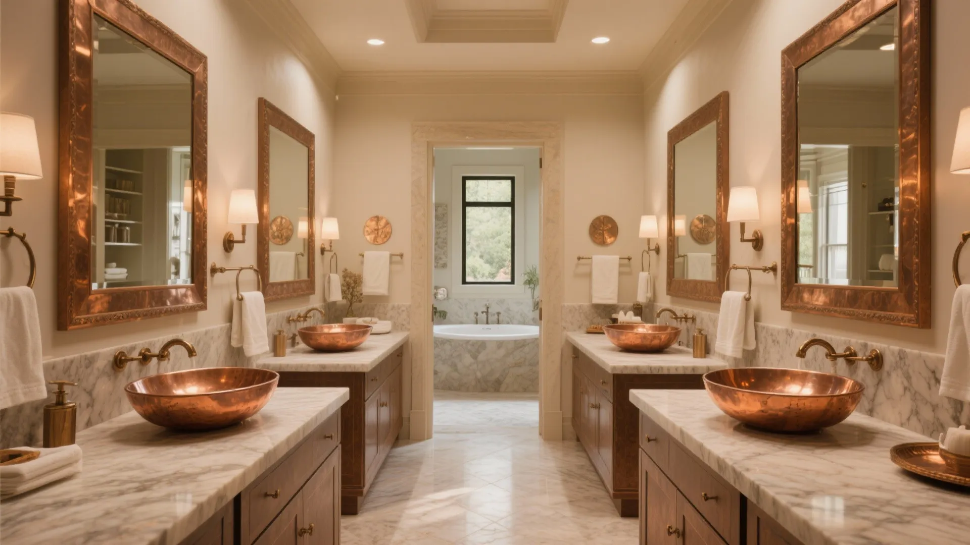 5. Double Copper Sinks